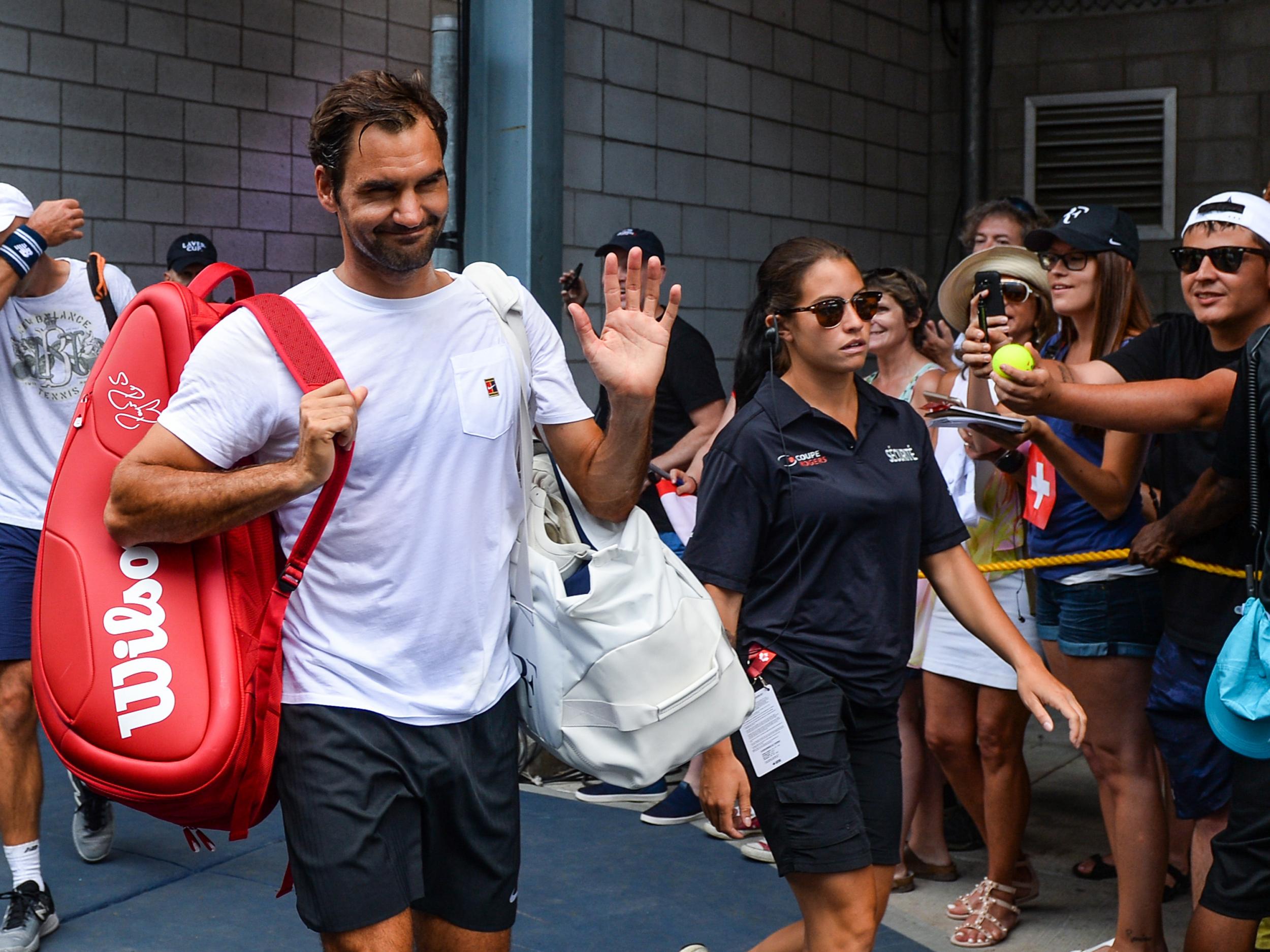 The Swiss great is on a semi-final collision course with an equally resurgent Rafael Nadal