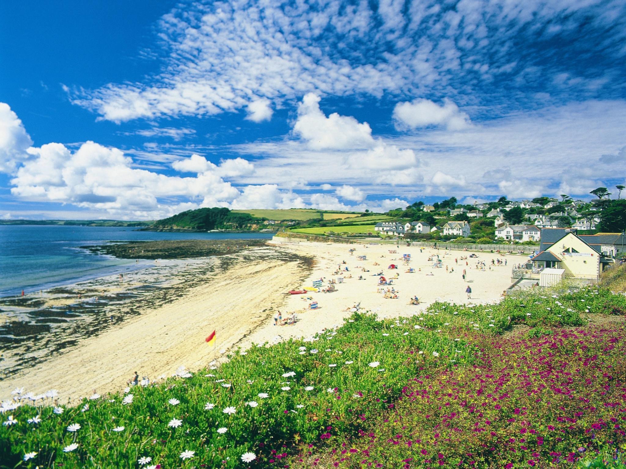 Gyllyngvase beach is a popular Blue Flag-certified tourist destination