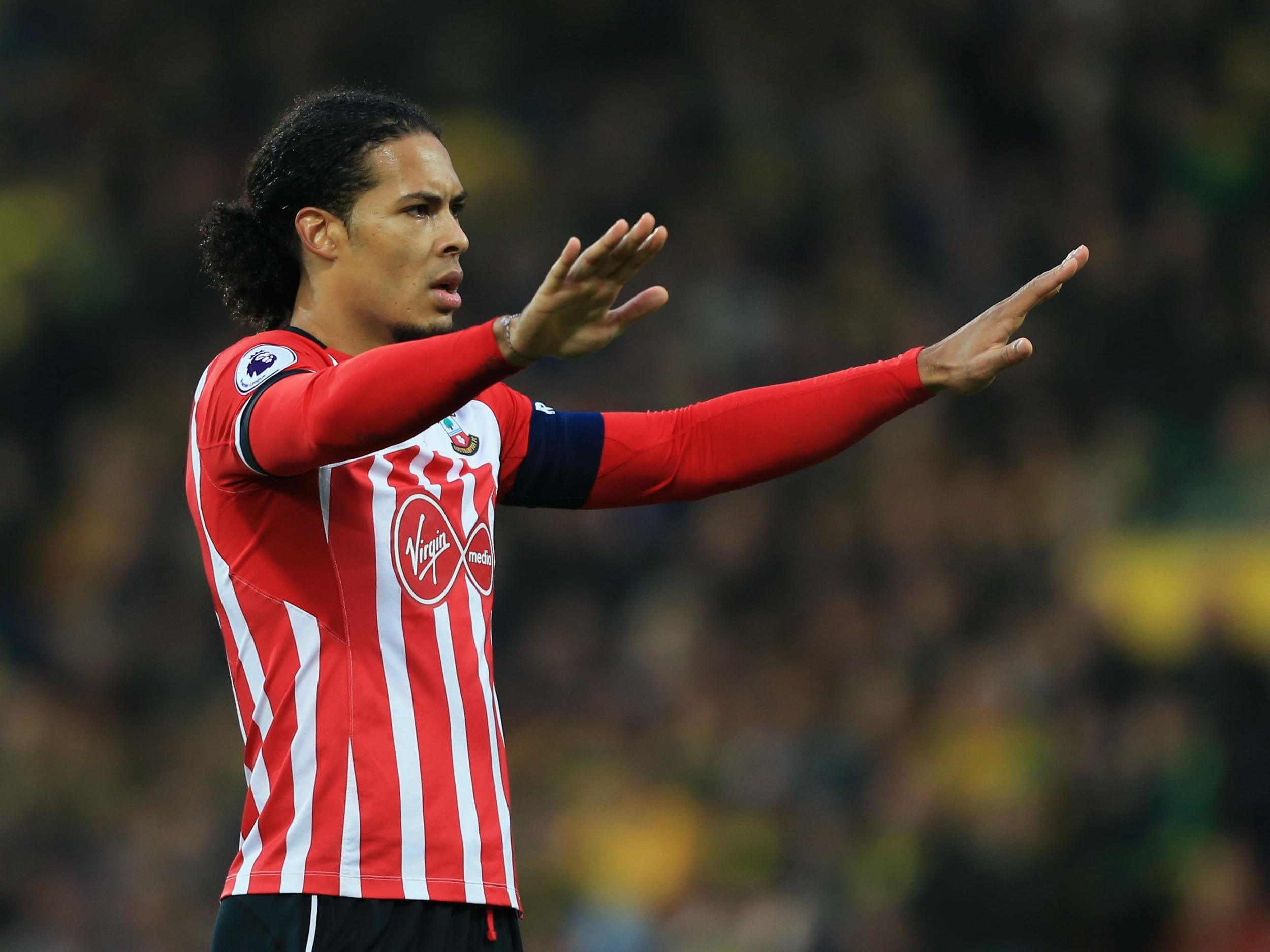 &#13;
Van Dijk attempted to force a move away from Southampton this summer &#13;