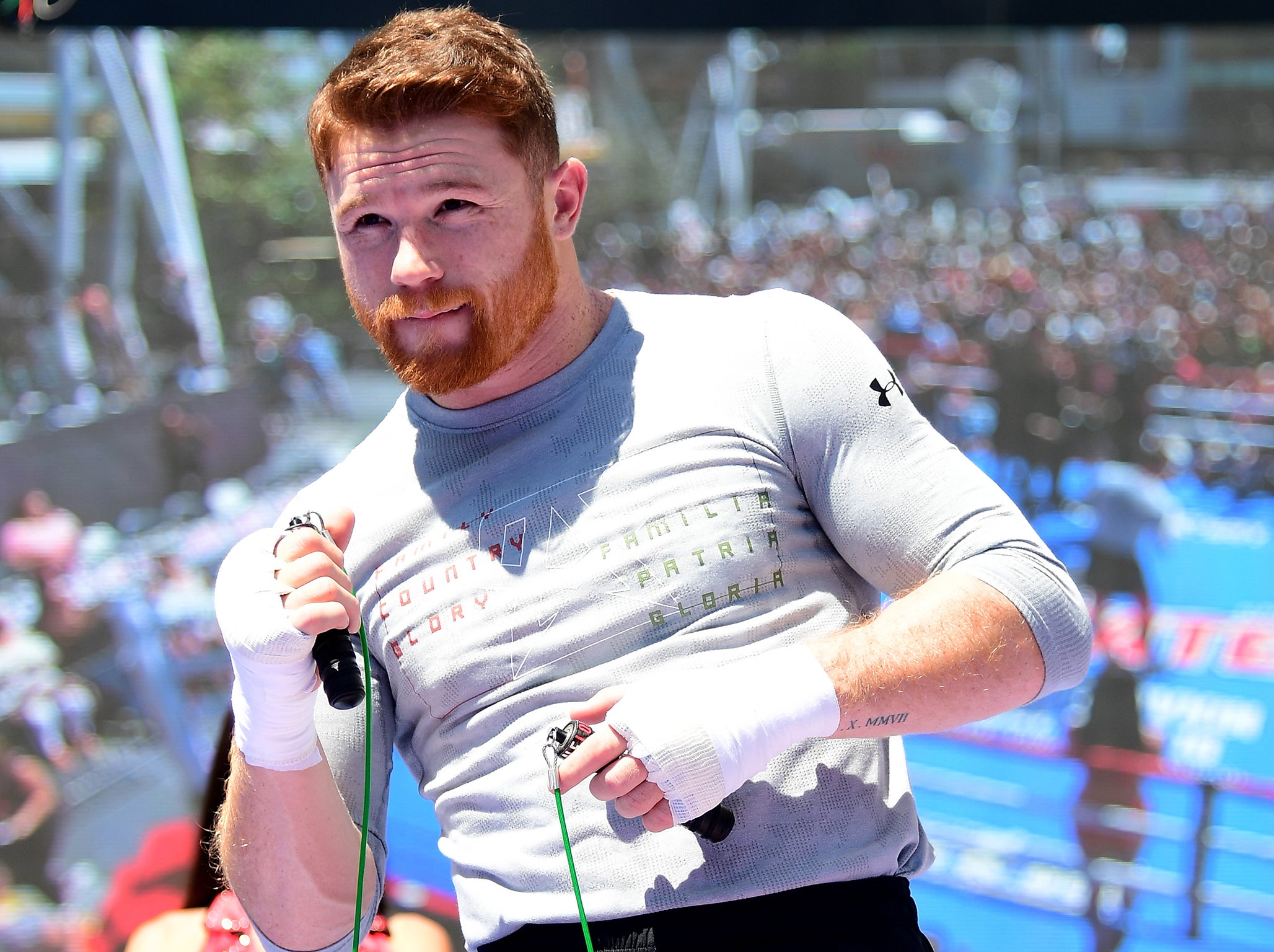 Canelo has lost just once before in his career - to Mayweather