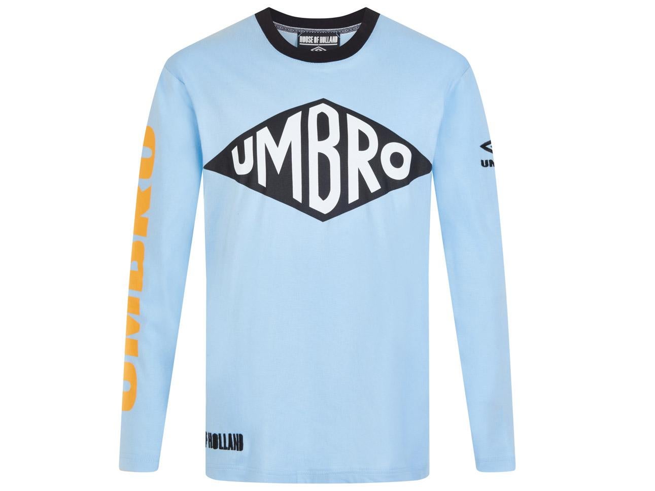 Blue long-sleeved T-shirt, £75