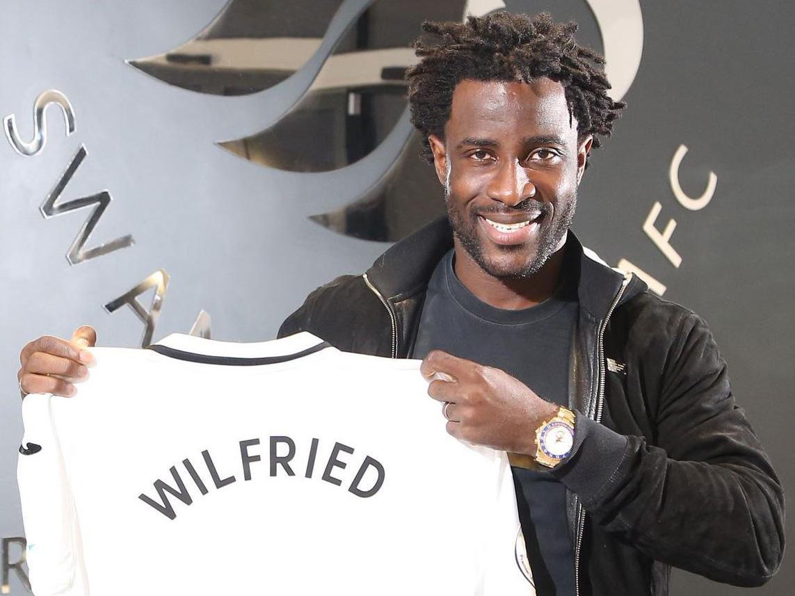 Wilfried Bony will wear Swansea's No 2 shirt this season