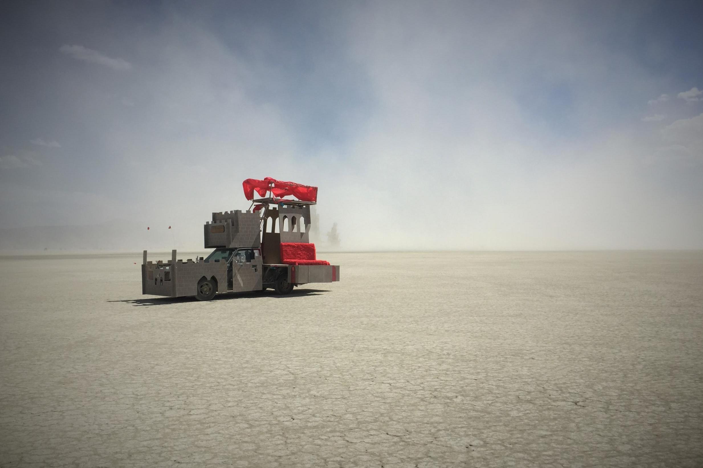 An art car at Burning Man