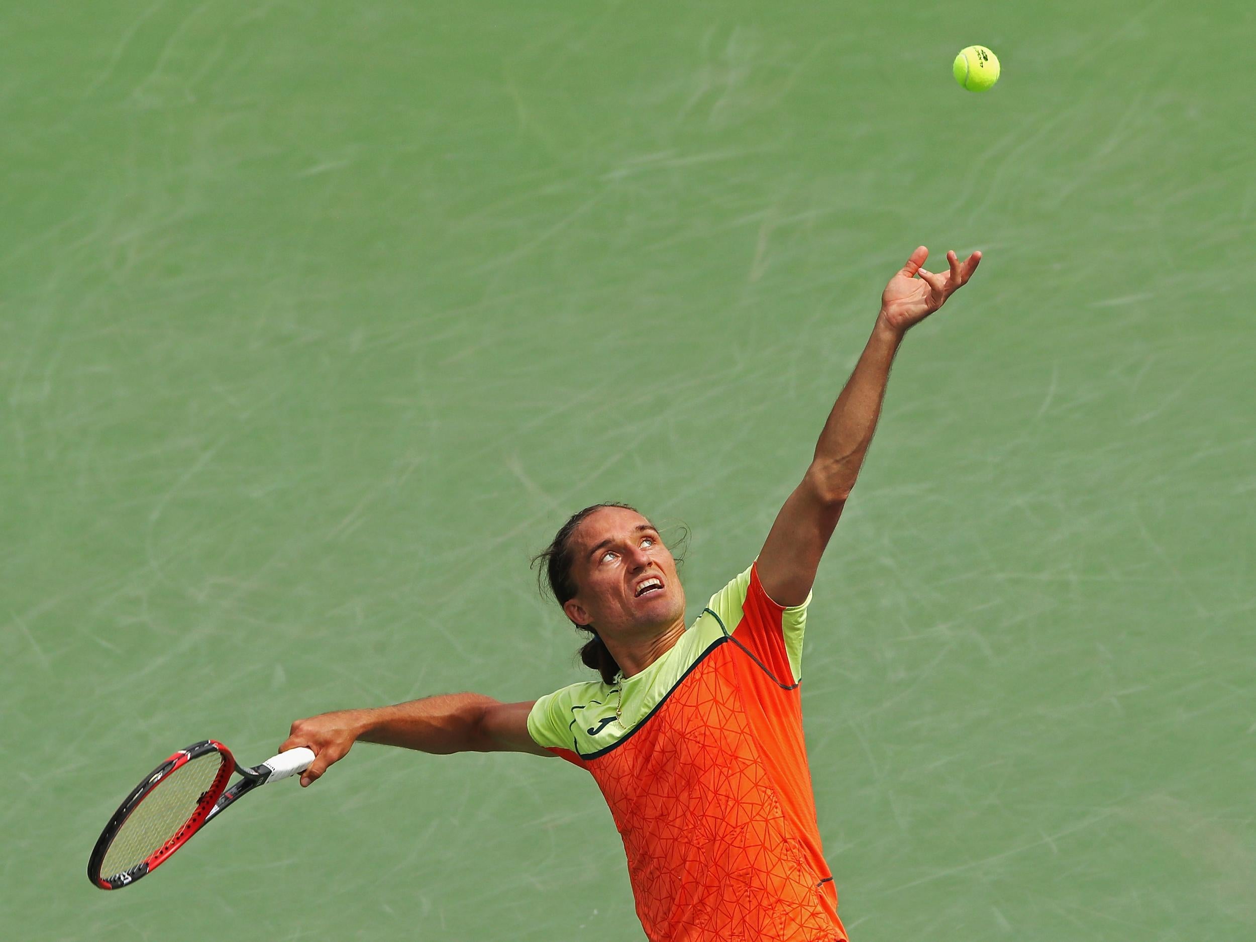 Alexandr Dolgopolov has matched his best run at the US Open after a controversial few weeks