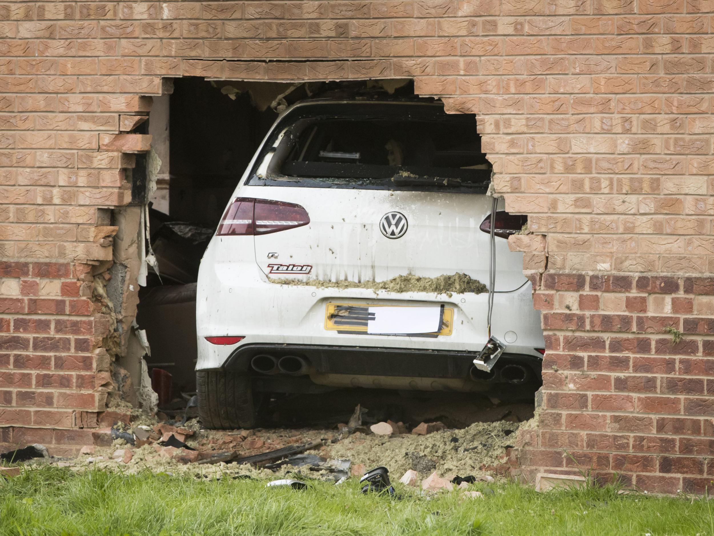 A woman who was in the house was uninjured. (Press Association )