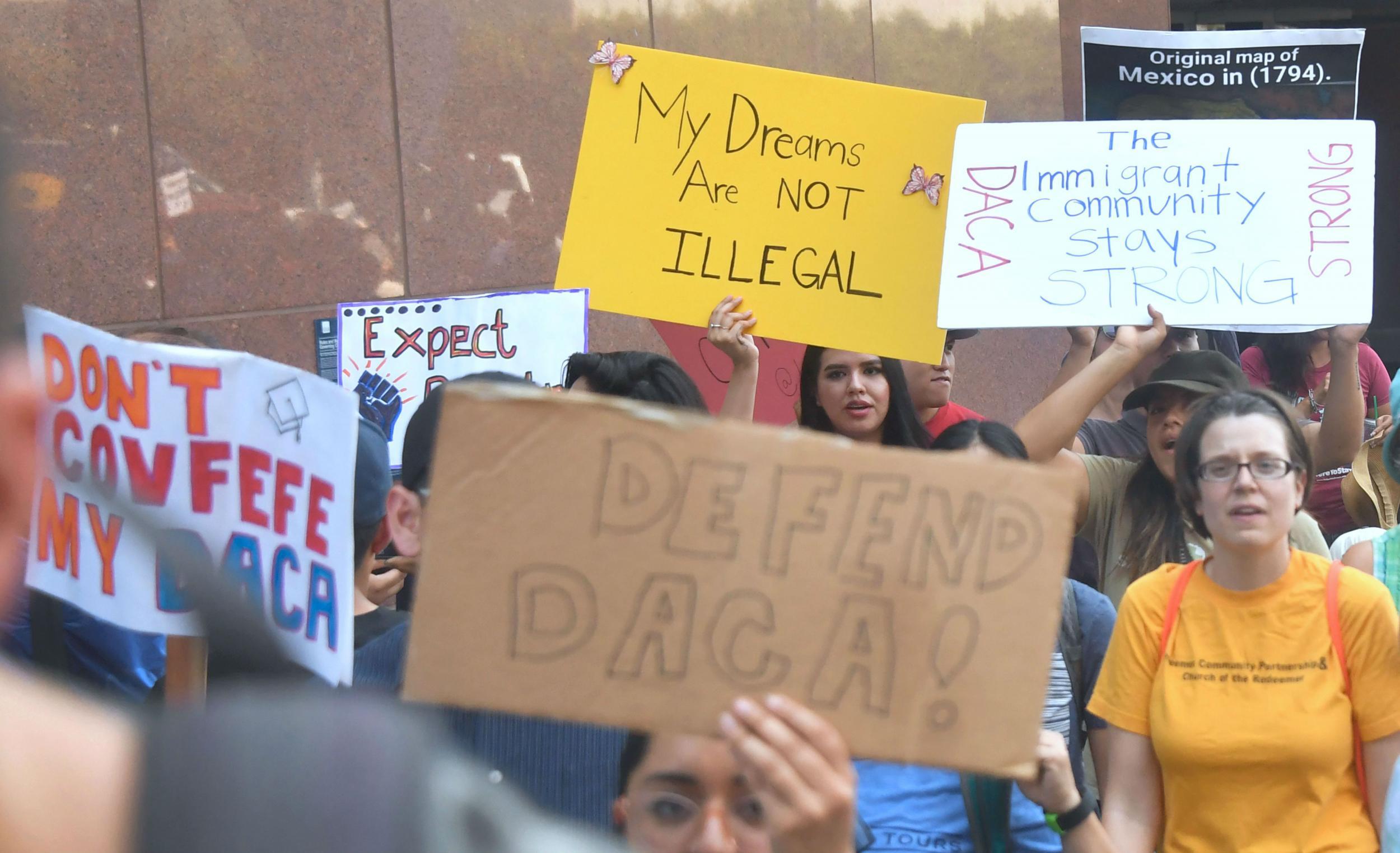 Up to 800,000 people are in the US because of DACA