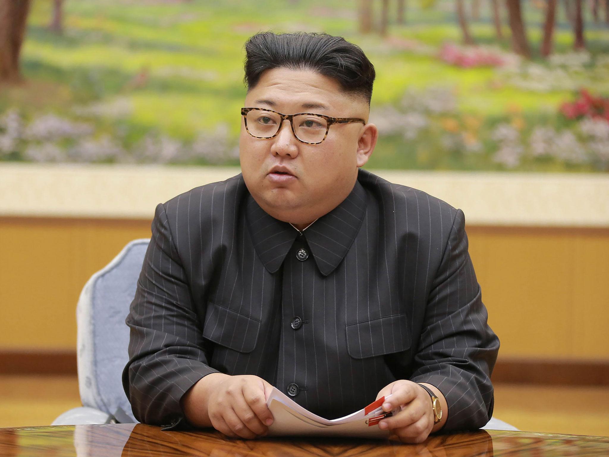 North Korean leader Kim Jong-Un attends a meeting with a committee of the Workers' Party of Korea about the test of a hydrogen bomb