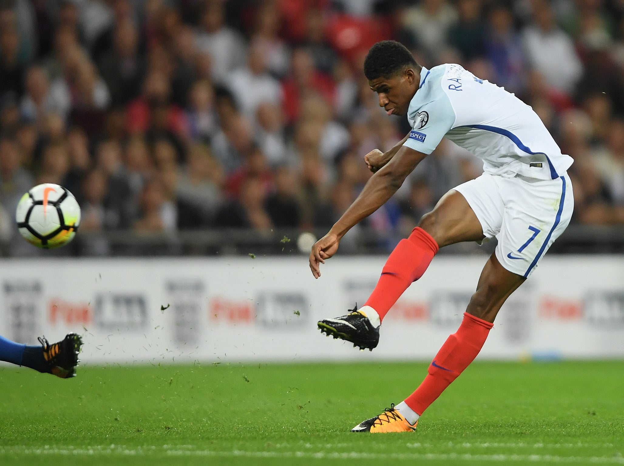 Marcus Rashford scored the winning goal for England