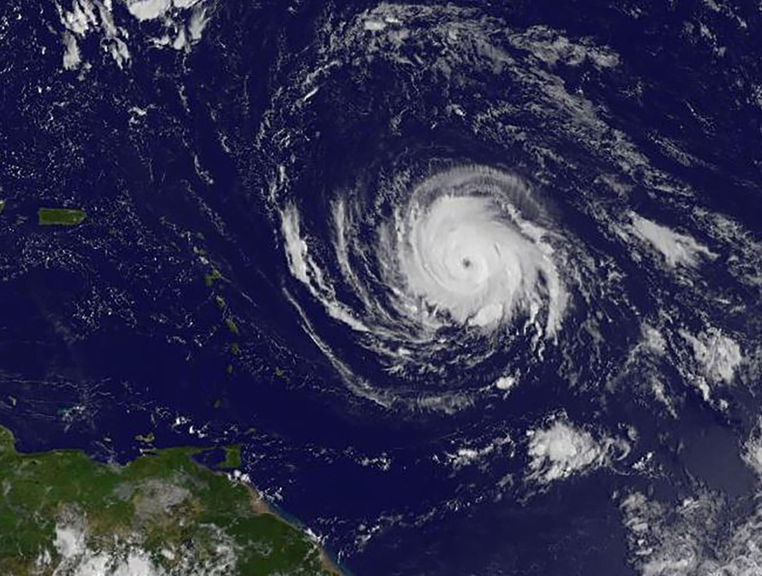 A hurricane watch is in place in several of the Caribbean islands as well as in Florida