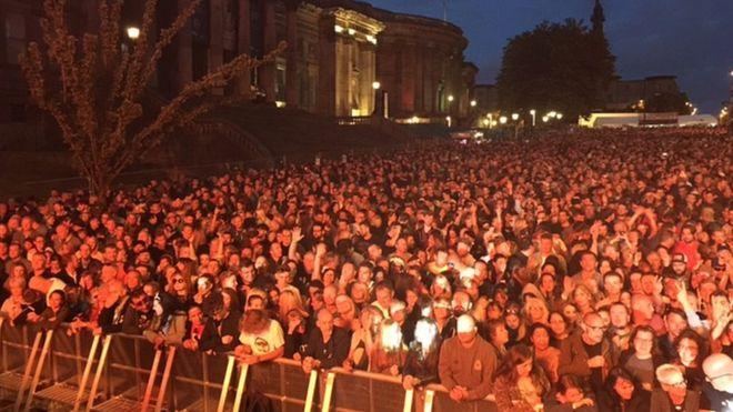Picture: Music fans at Hope & Glory festival in Liverpool