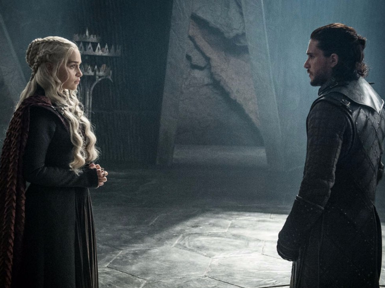 Daenerys Targaryen and Jon Snow.