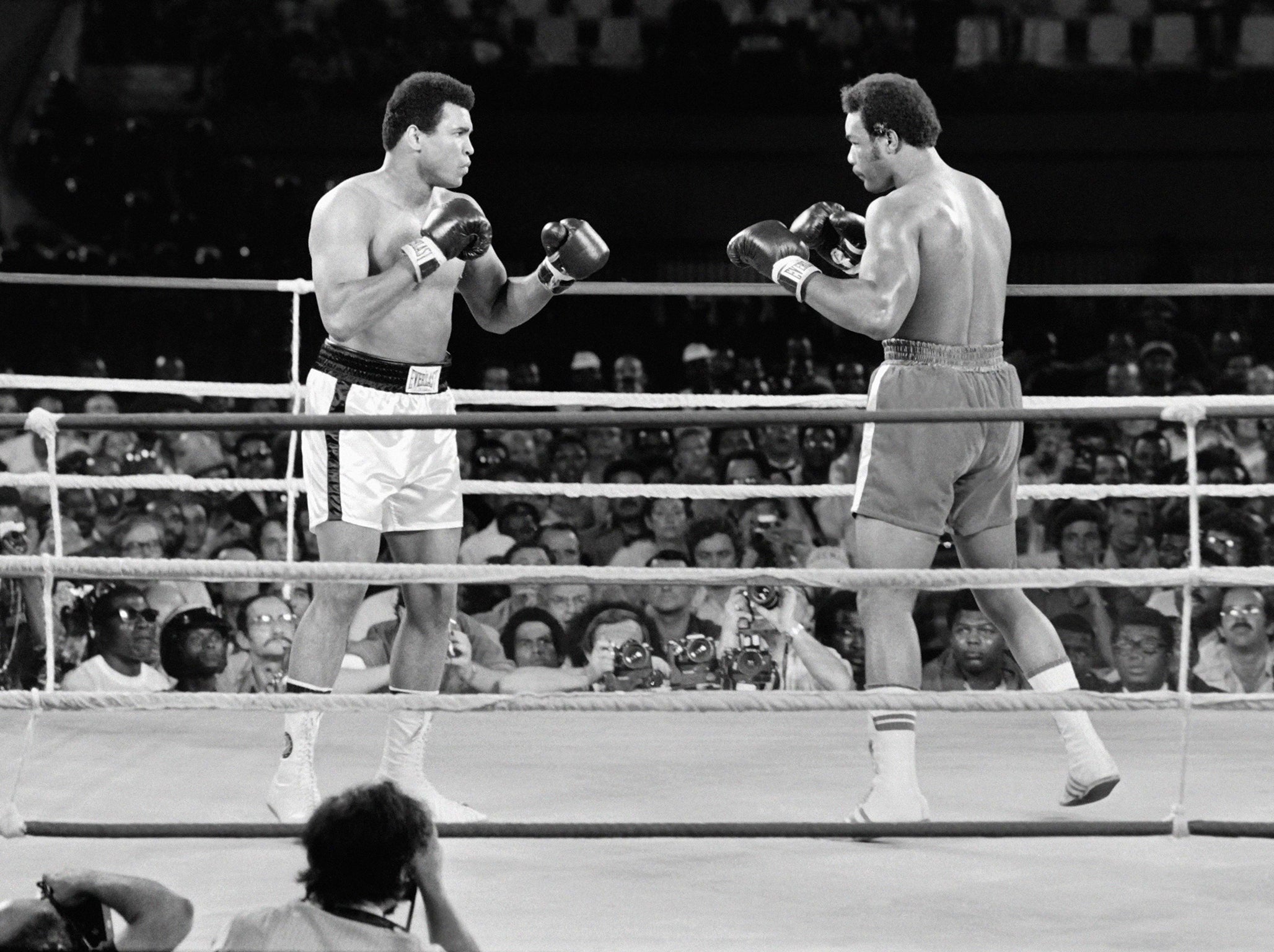 Ali and Foreman clashed in the Rumble in the Jungle