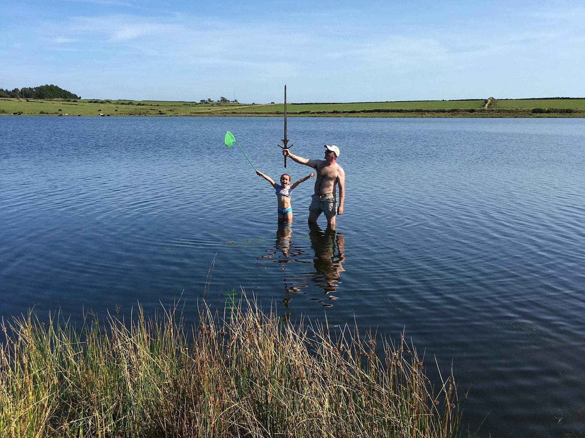 According to folklore, Dozmary Pool is the home of the Lady in the Lake in the King Arthur legend