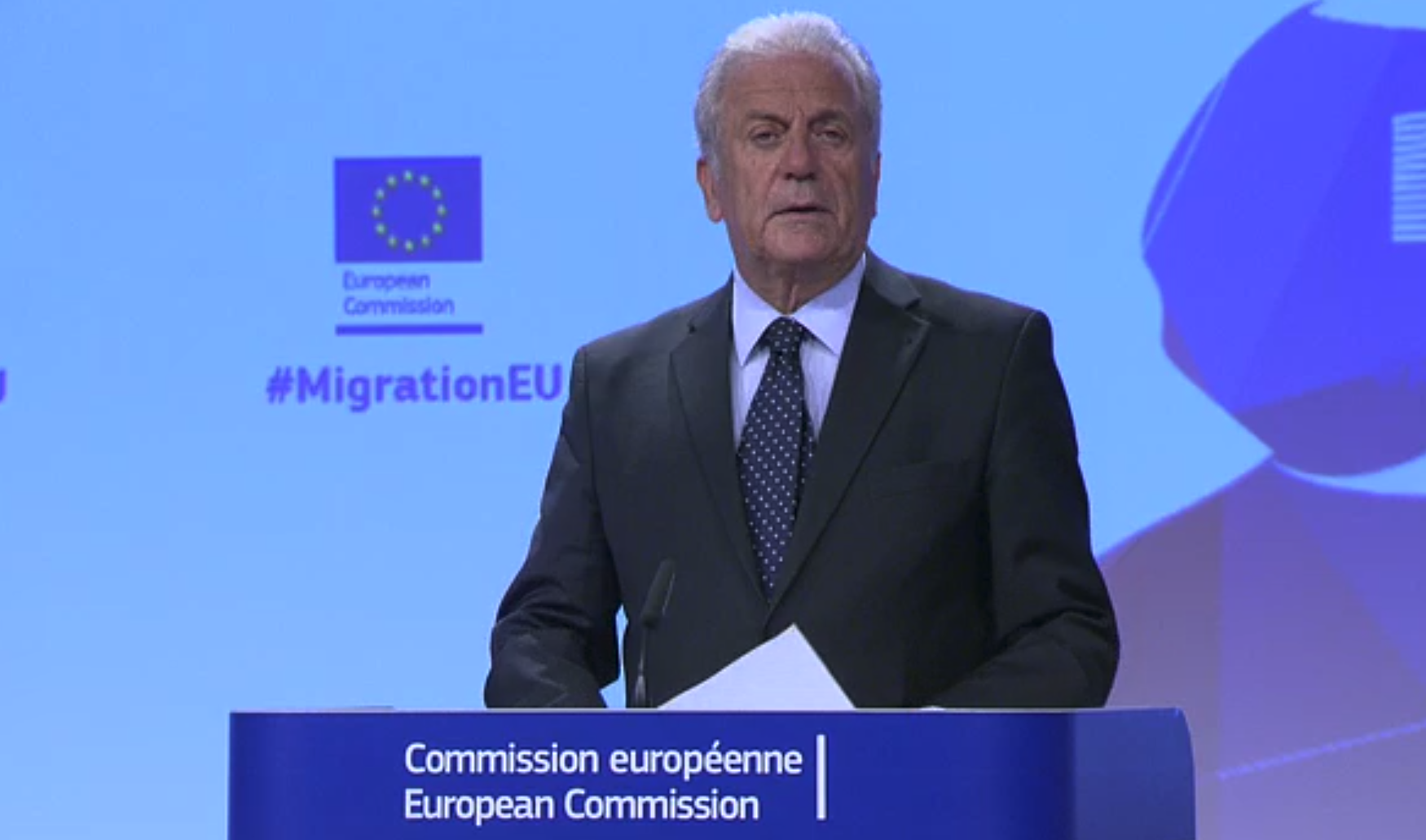 EU migration commissioner Dimitris Avramopoulos