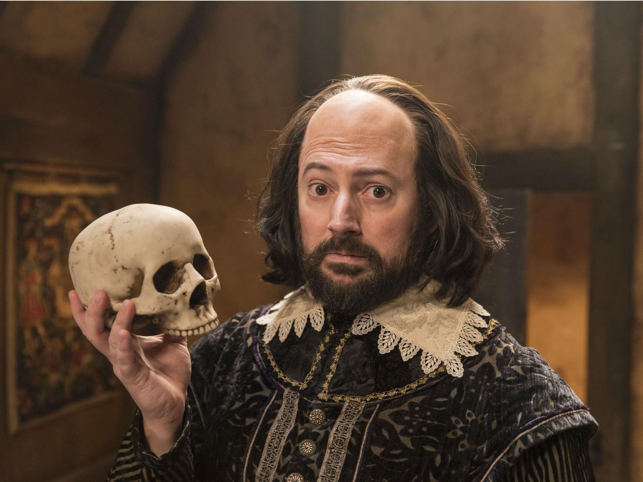 Veteran comic Mitchell reprises the role of the Bard in Elton’s new sitcom