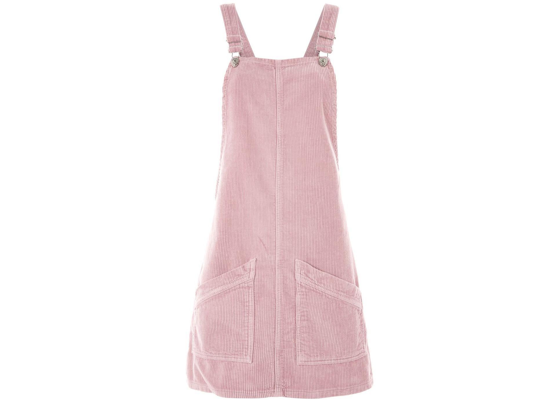 Moto Cord Pinafore Dress, £39, Topshop