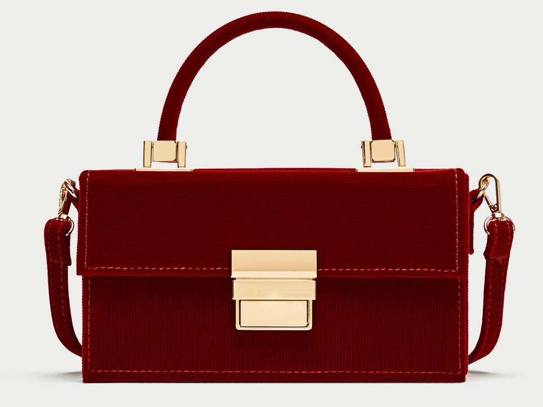 Rigid Corduroy Minaudiere, £29.99, Zara