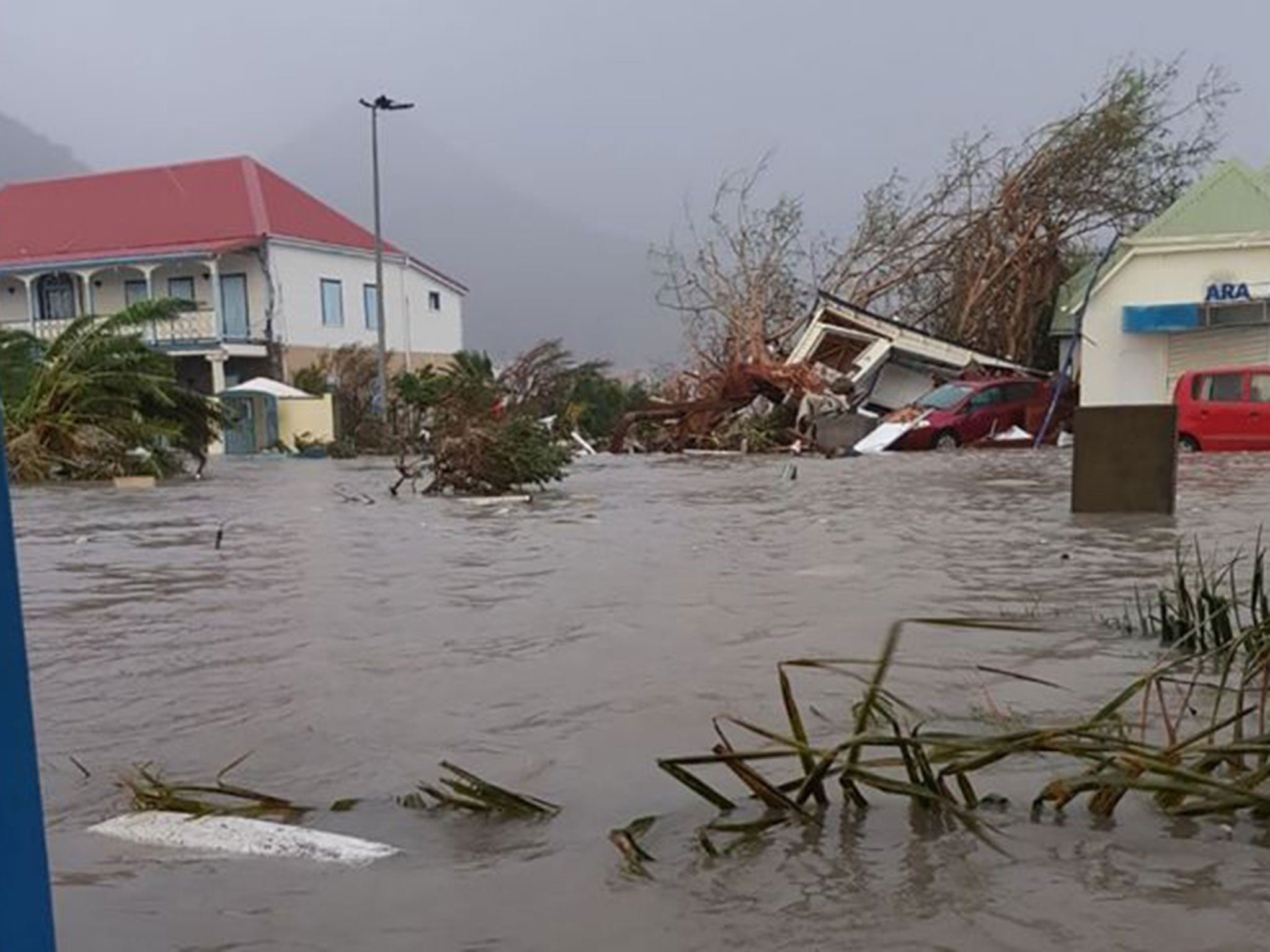 Hurricane Irma slammed into Caribbean islands after making landfall in Barbuda