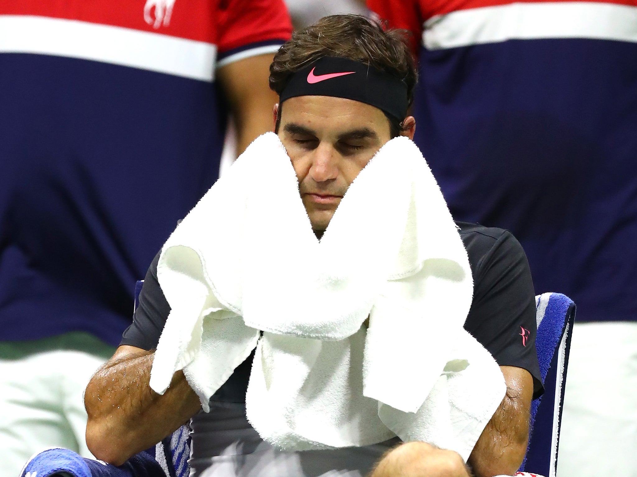 Roger Federer was knocked out of the US Open by Juan Martin del Potro