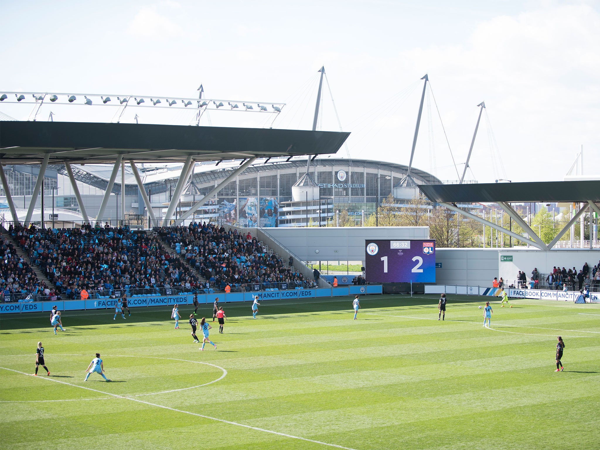 The Etihad Campus sits alongside Manchester City's Etihad Stadium