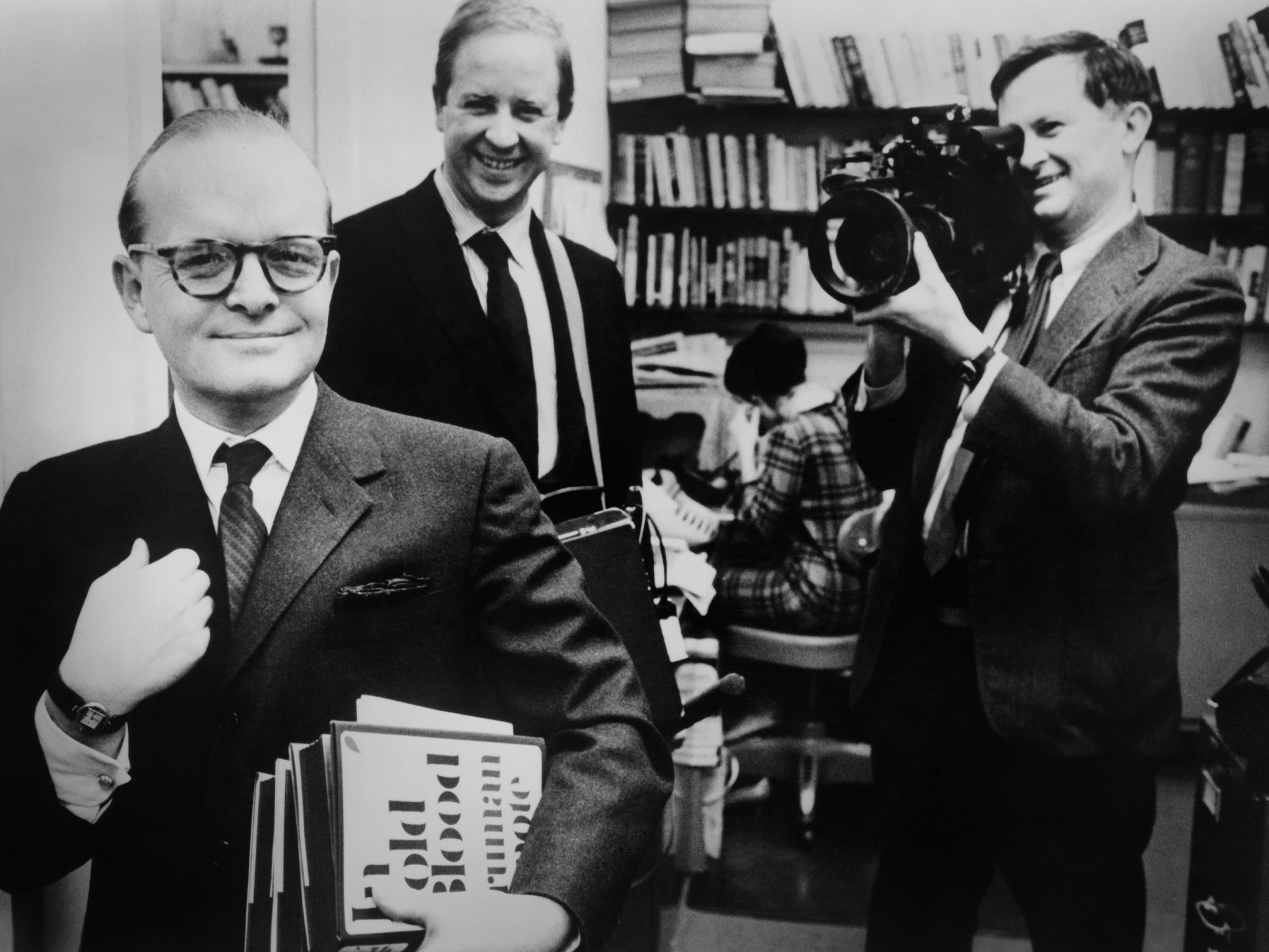 True crime: Truman Capote promoting his novel 'In Cold Blood'