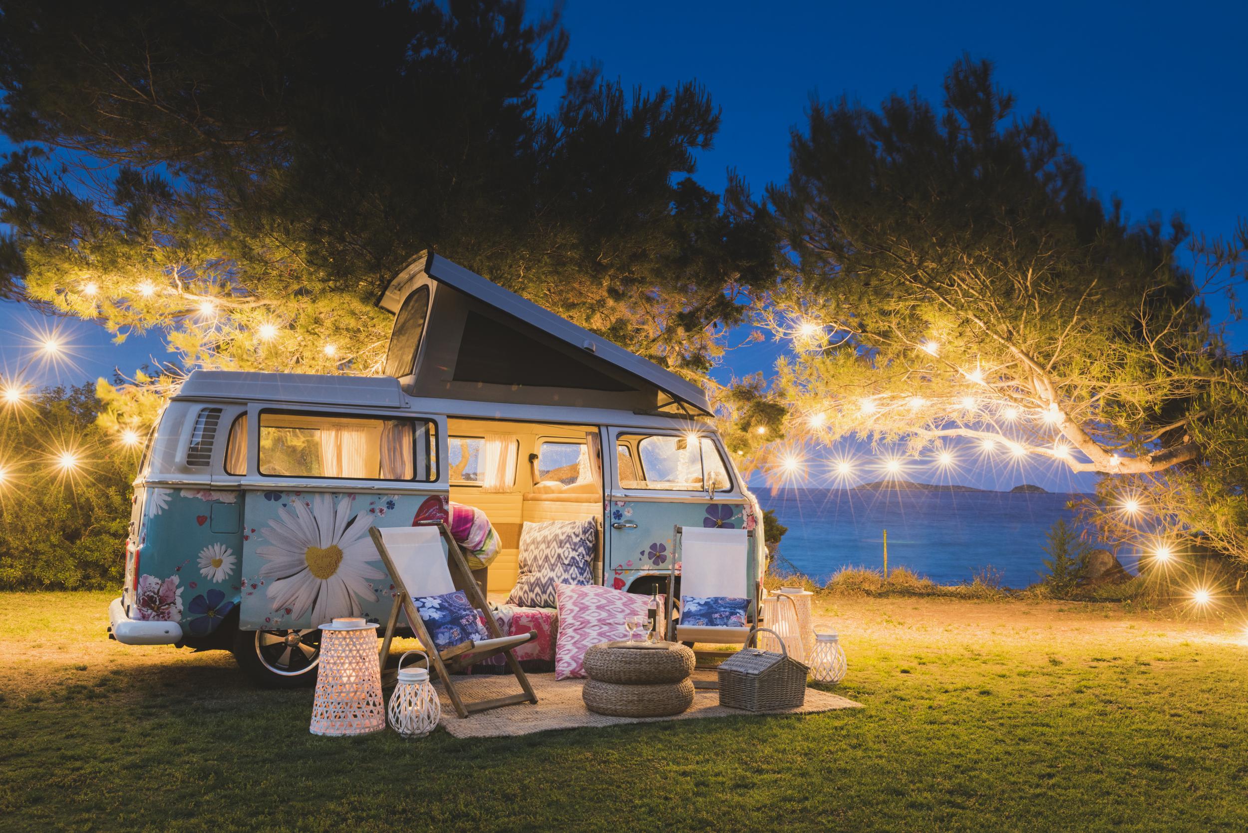 The VW campervan is the epitome of hippy chic