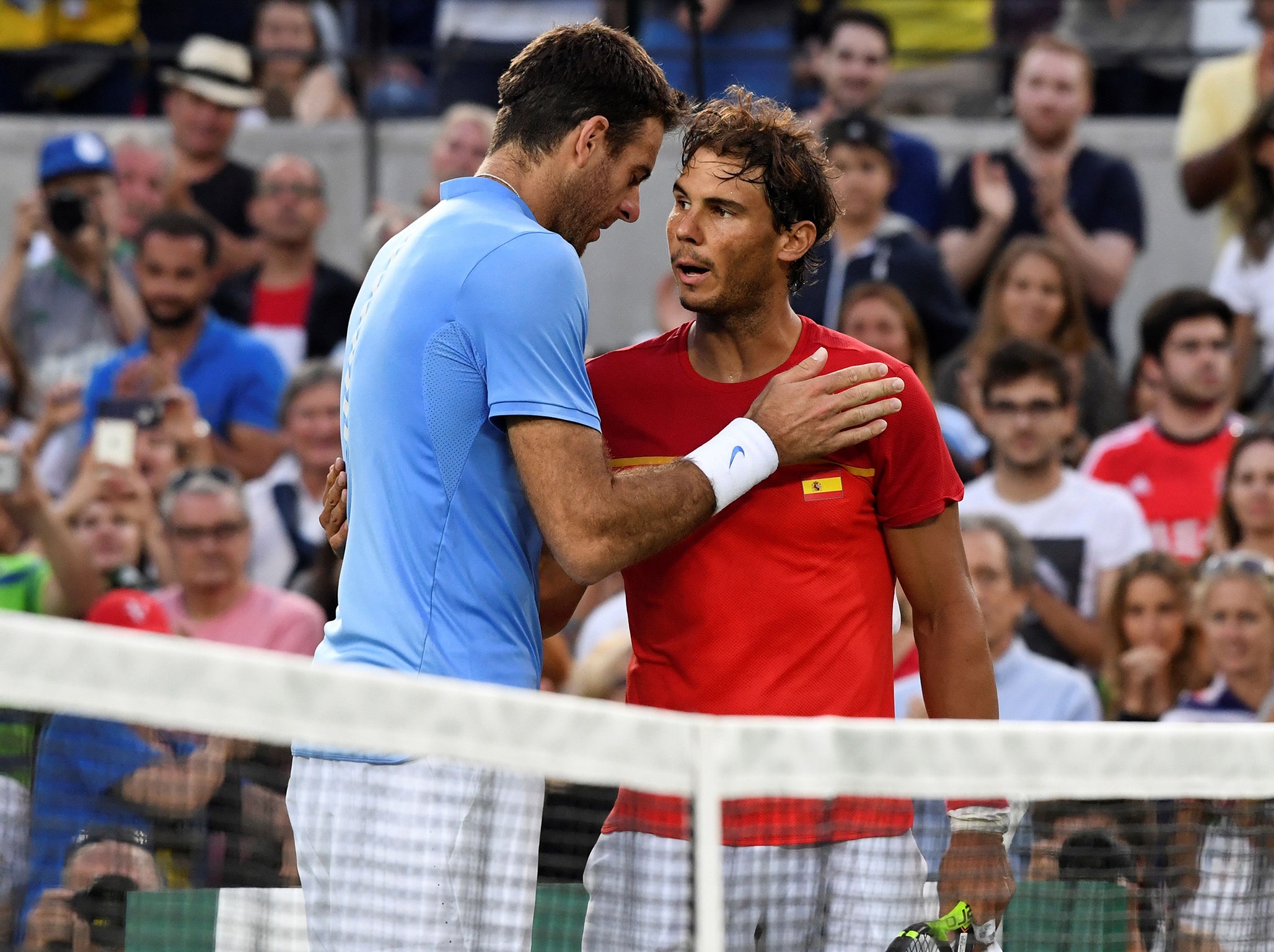 Del Potro won their last meeting, at the Rio Olympics