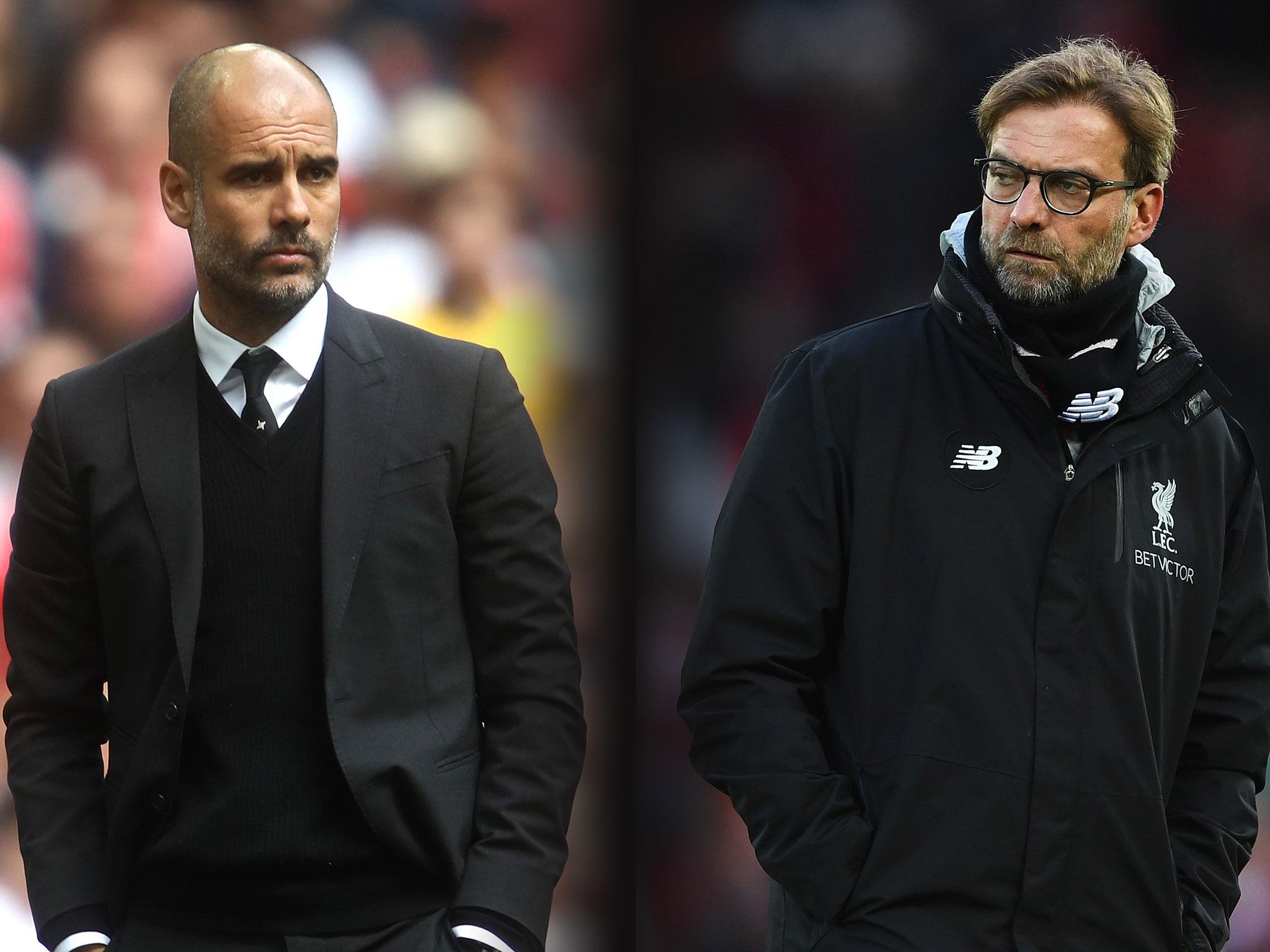 Pep Guardiola and Jurgen Klopp go head-to-head once again this weekend