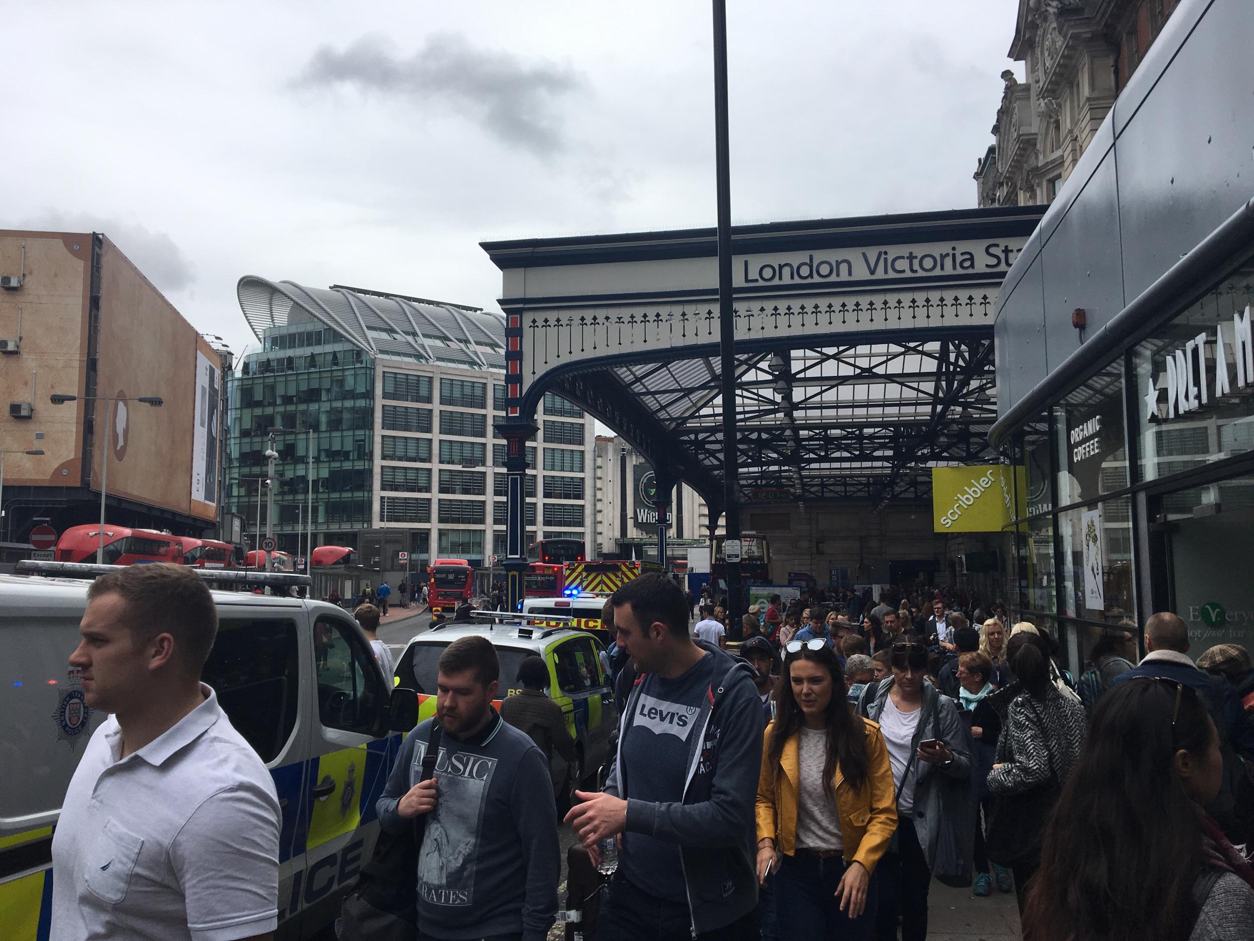 Passengers were ordered by station staff to leave the premises just before 12pm on Sunday after a fatal incident on the track