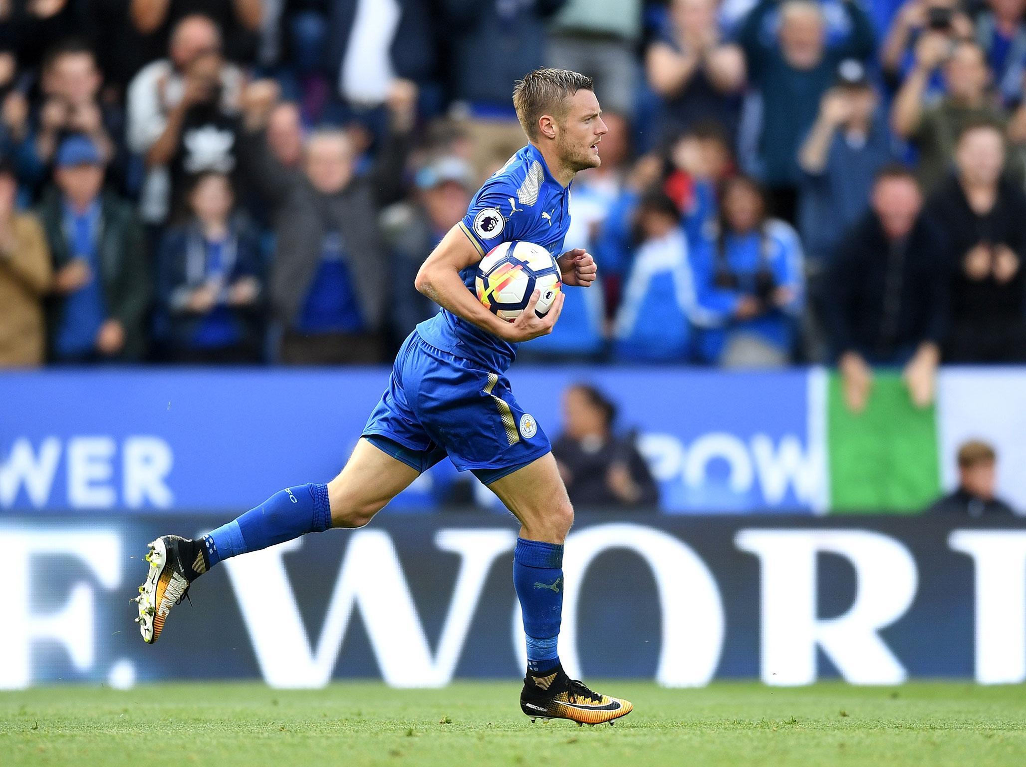 Jamie Vardy believes Leicester are performing well enough to move up the table sooner rather than later