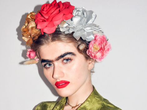 A model has become an Instagram sensation after posting pictures of her thick, dark unibrow