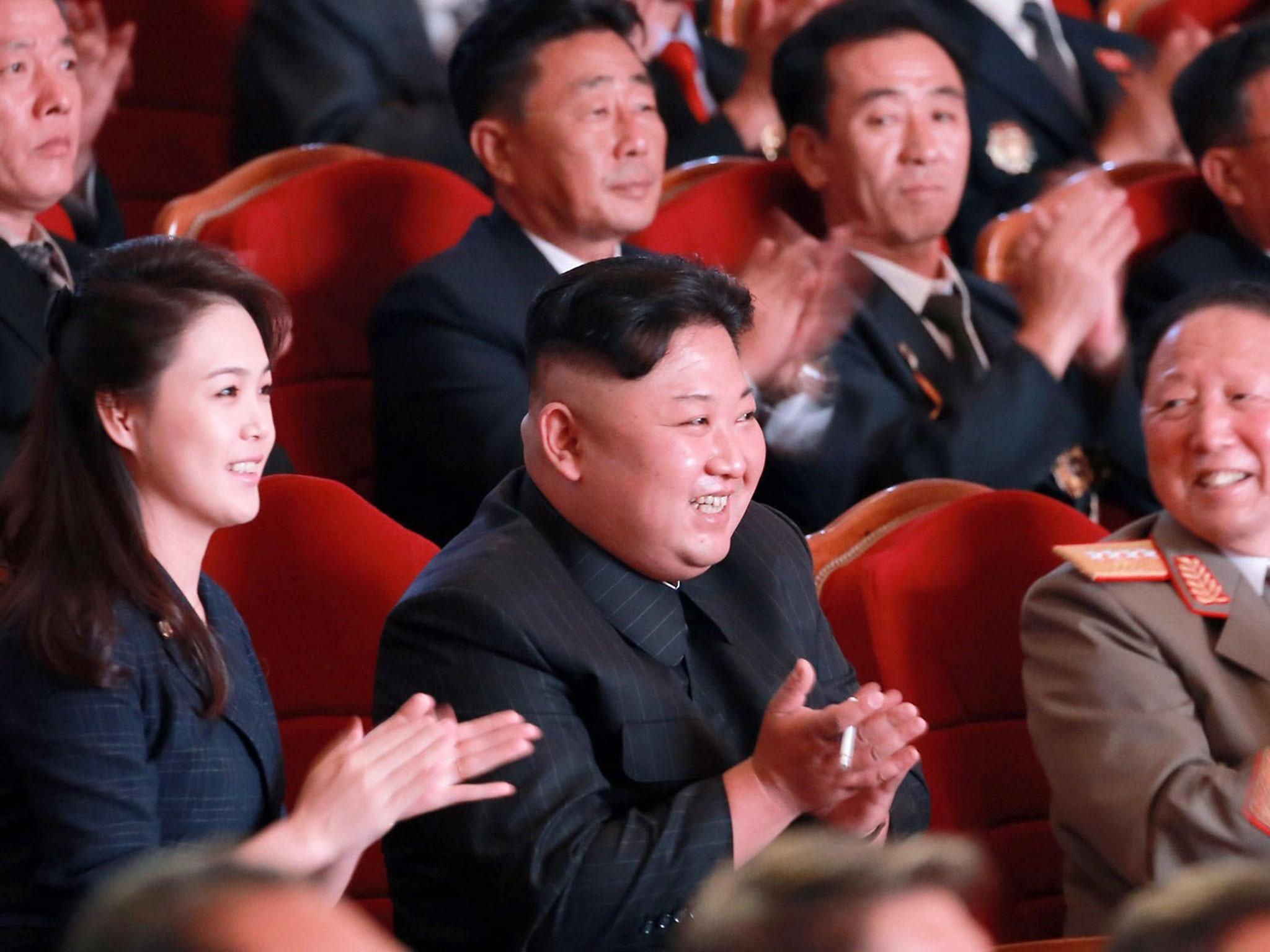 Kim at an event in Pyongyang celebrating the latest nuclear test