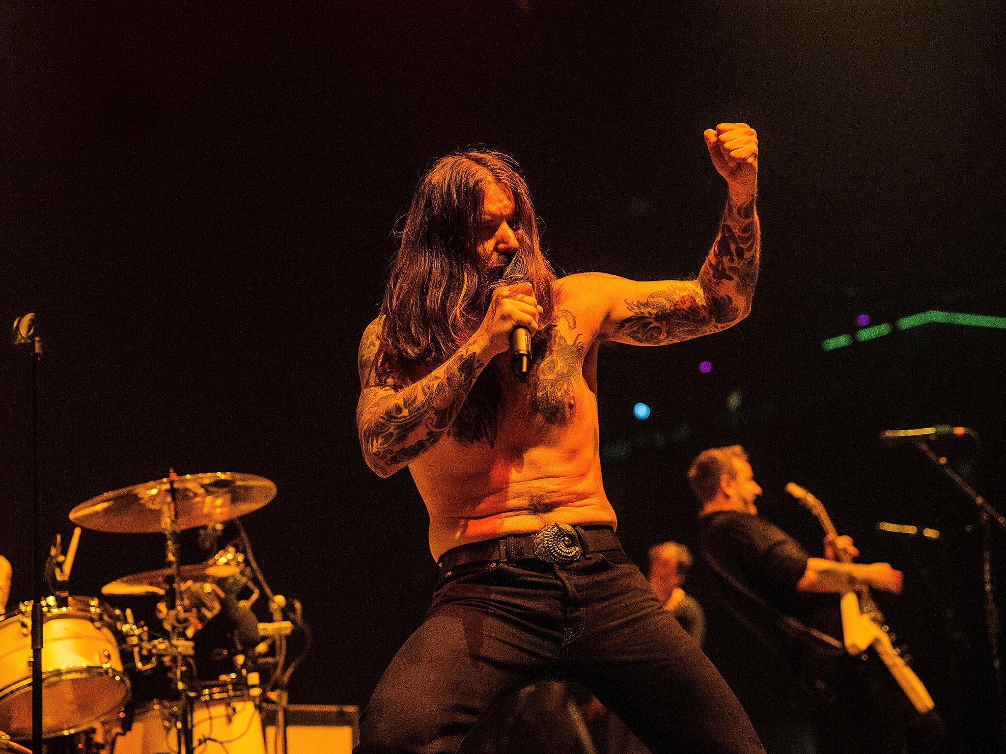 Kvelertak frontman Erlend Hjelvik supporting Metallica at Amsterdam’s Ziggo Dome