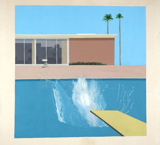 Hockney’s famous painting ‘A Bigger Splash’ hung in their home for many years