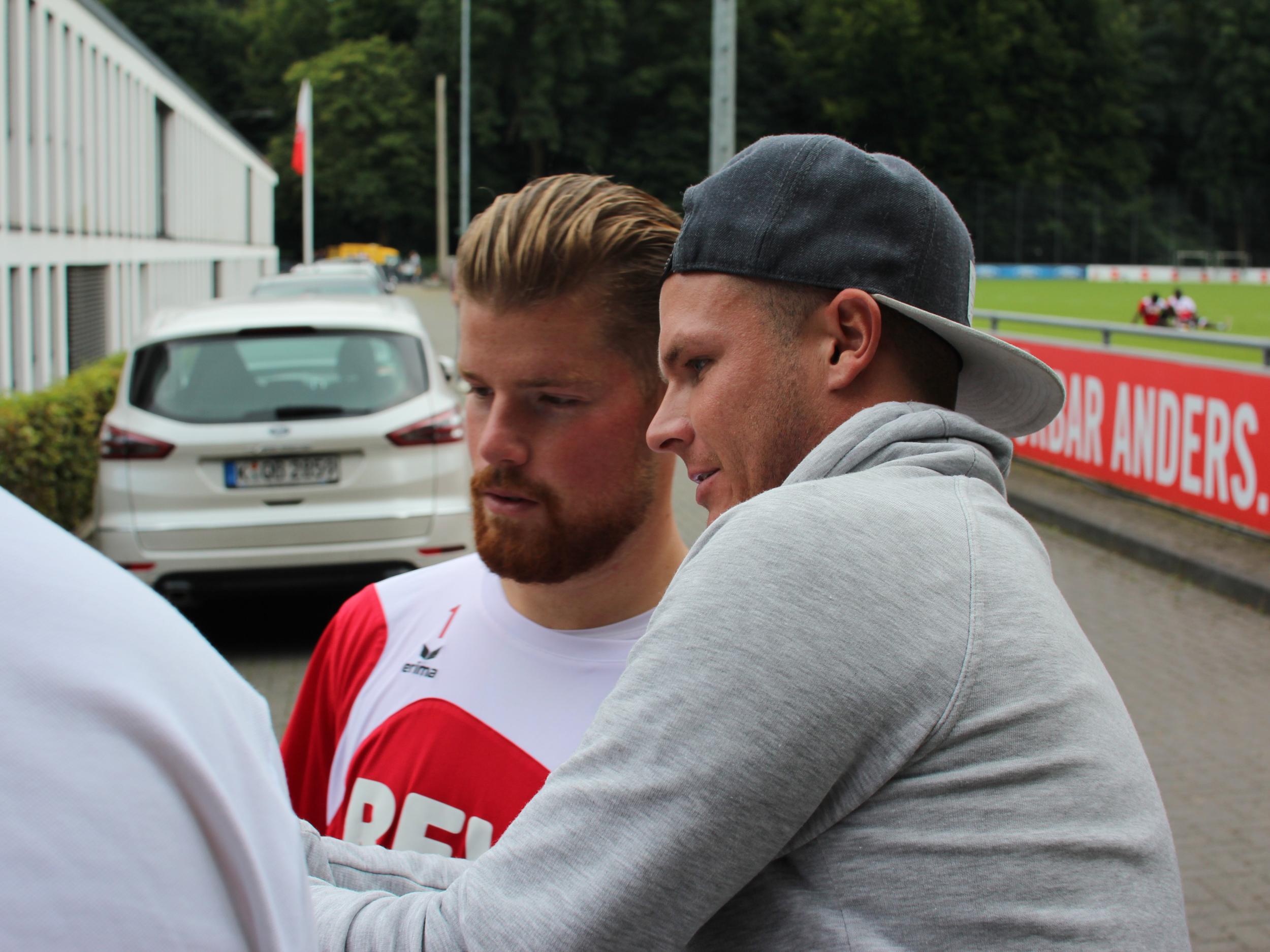 Horn spends time with the fans after training and even sends birthday WhatsApp messages for them (FC Koln )