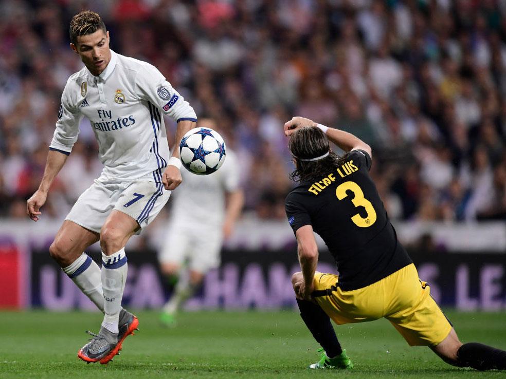 &#13;
Ronaldo scored a hat-trick against Filipe's Atletico in the Champions League semi-final in May &#13;