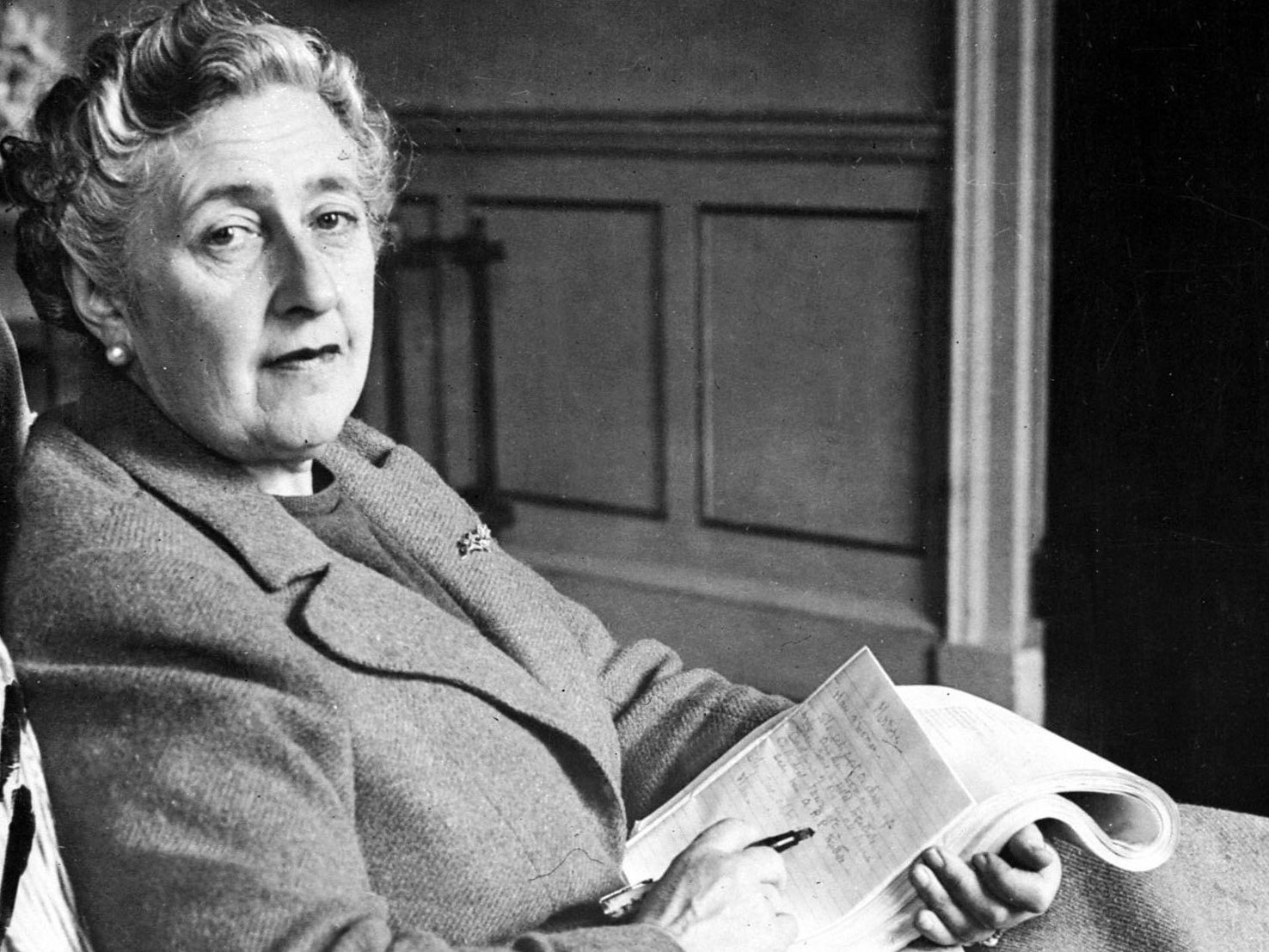 Murder, she wrote: Agatha Christie photographed in her Devonshire home in 1946