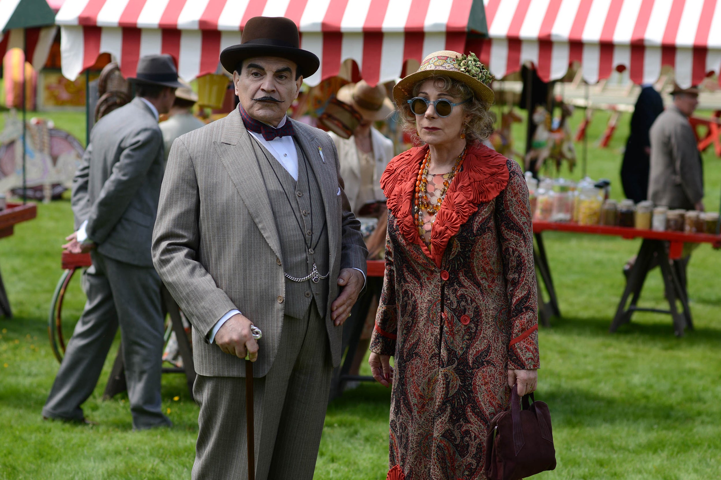 Little grey cells: David Suchet as Hercule Poirot (Rex)