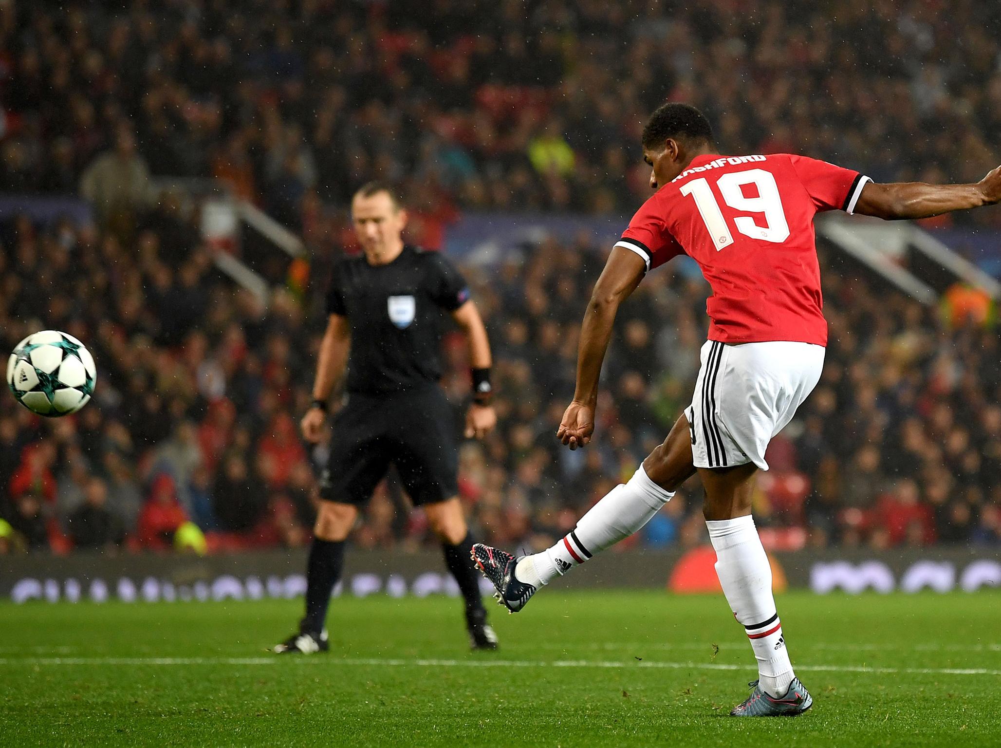 &#13;
Rashford continued his remarkable run of form on a debut &#13;