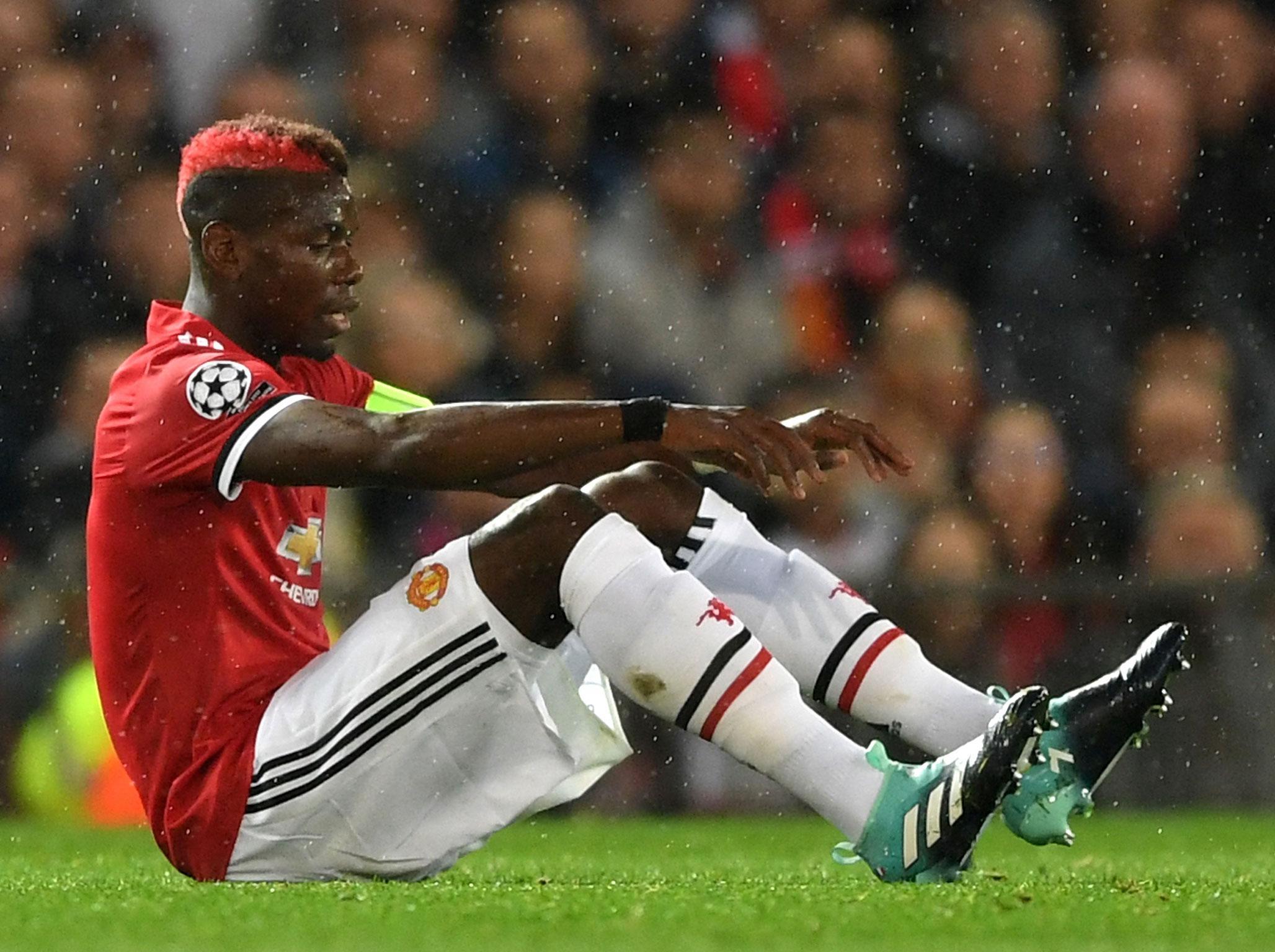 Pogba hurt his hamstring in the win over Basel on Wednesday