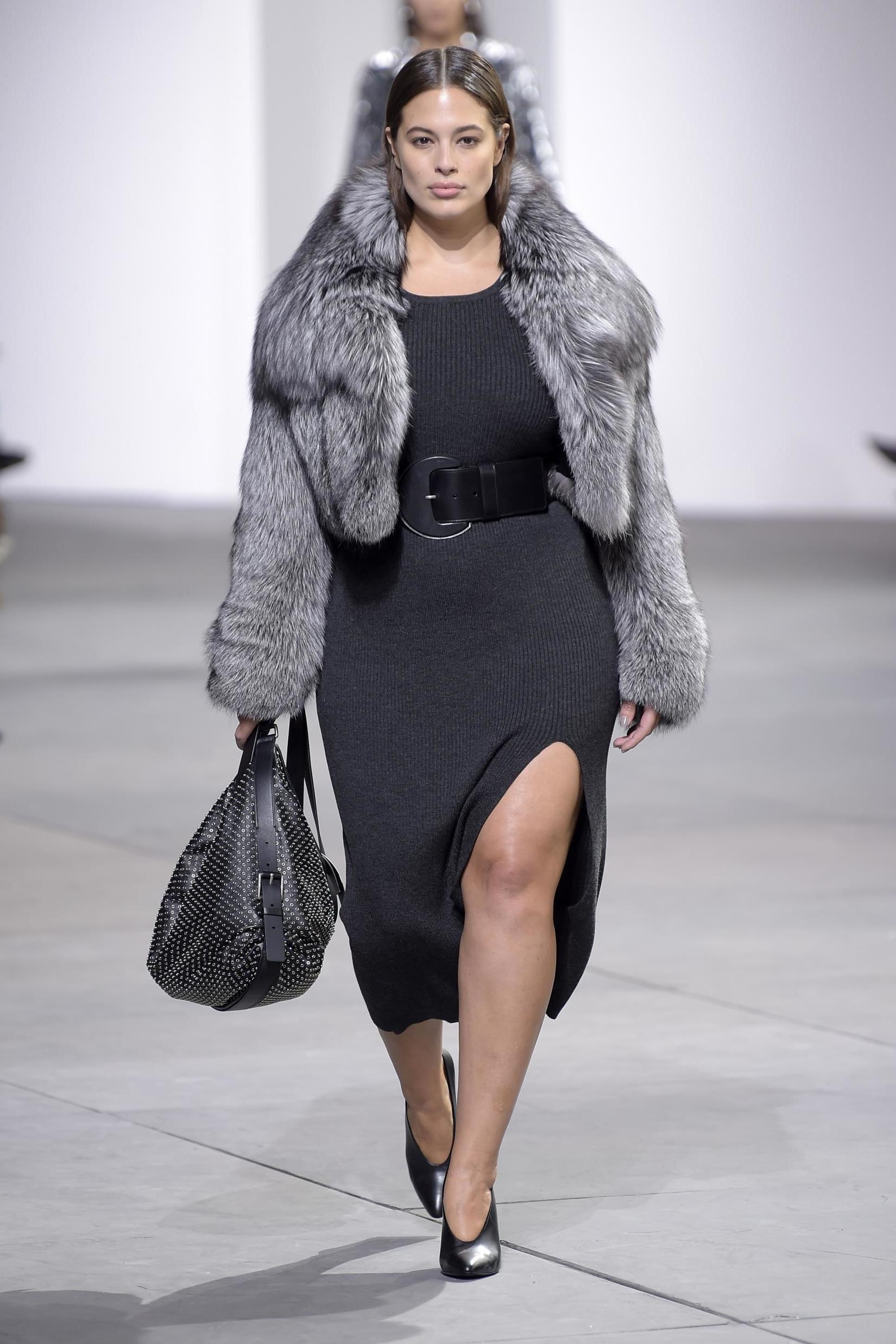 Ashley Graham walking for Michael Kors AW17