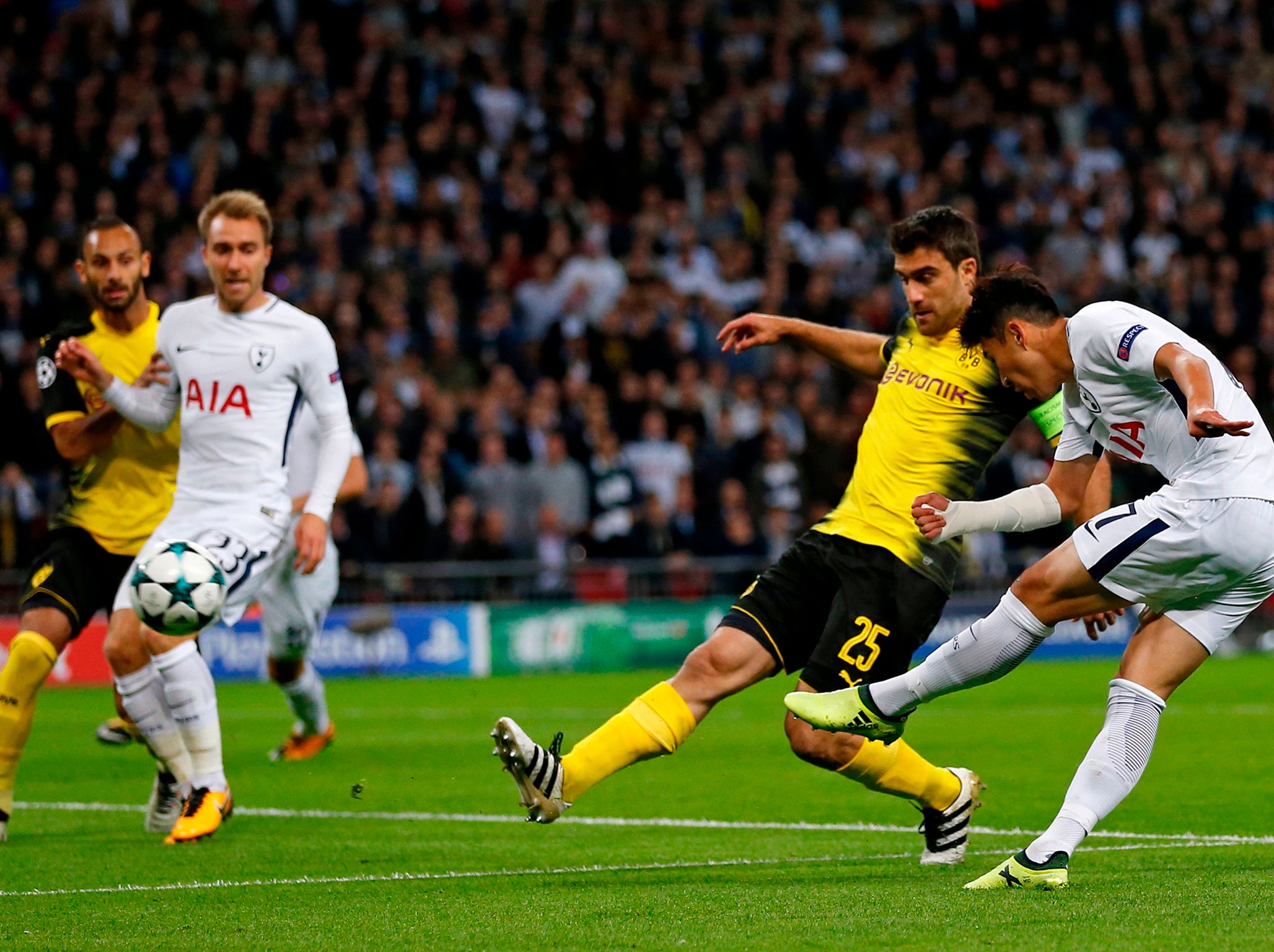 Son scored a superb opening goal for Tottenham