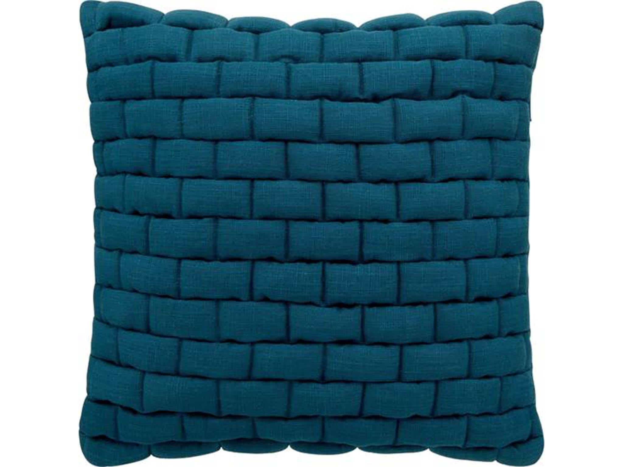 Sheridan ‘Weavers’ cushion in Petrol