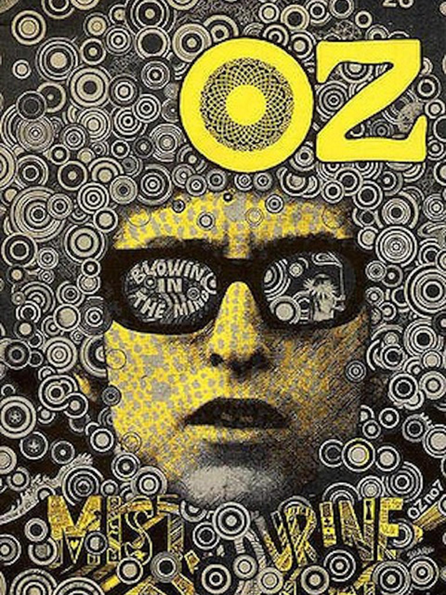 Front cover of Oz magazine, which was banned for obscenity