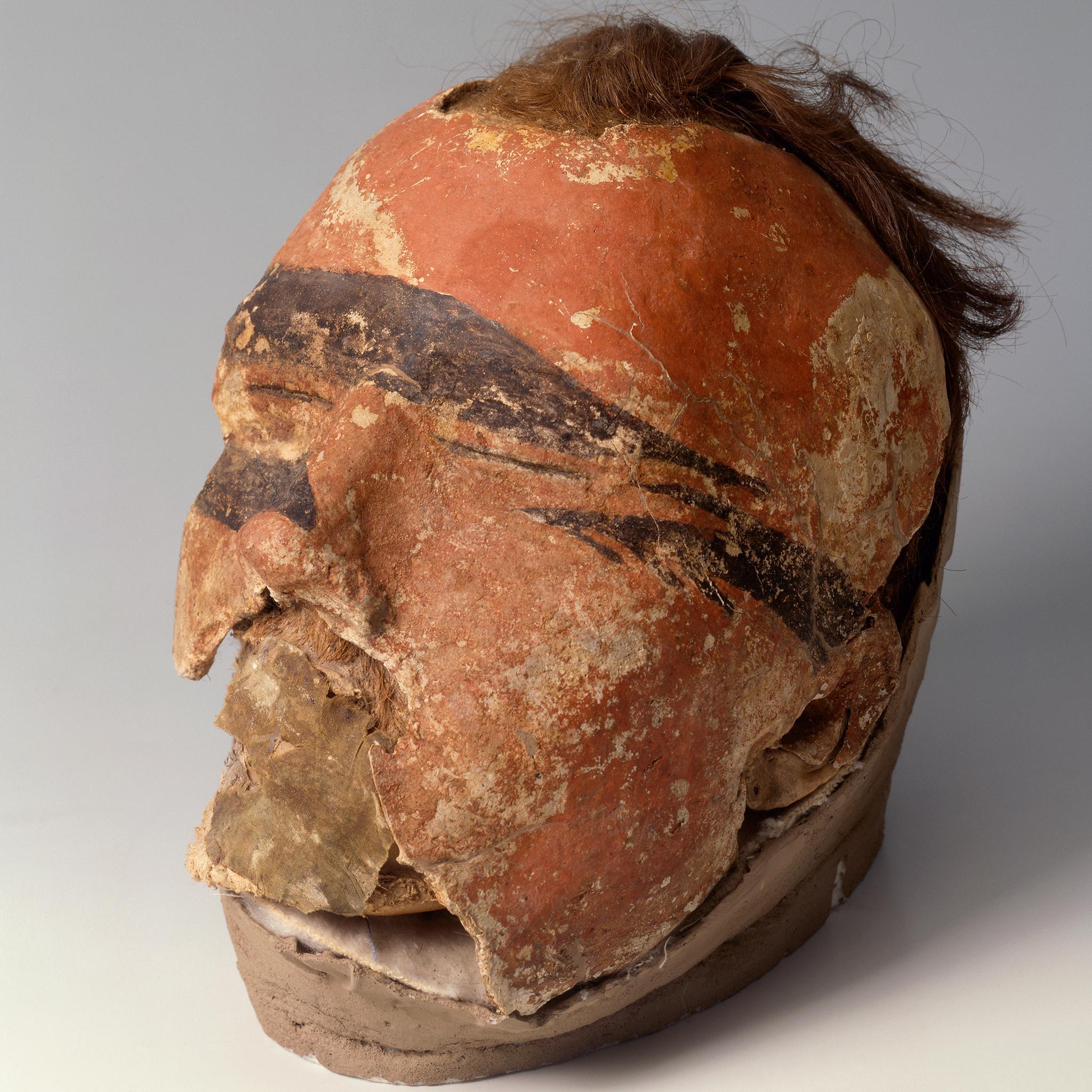 &#13;
The original head, from a tomb in Oglakhty, Russia &#13;