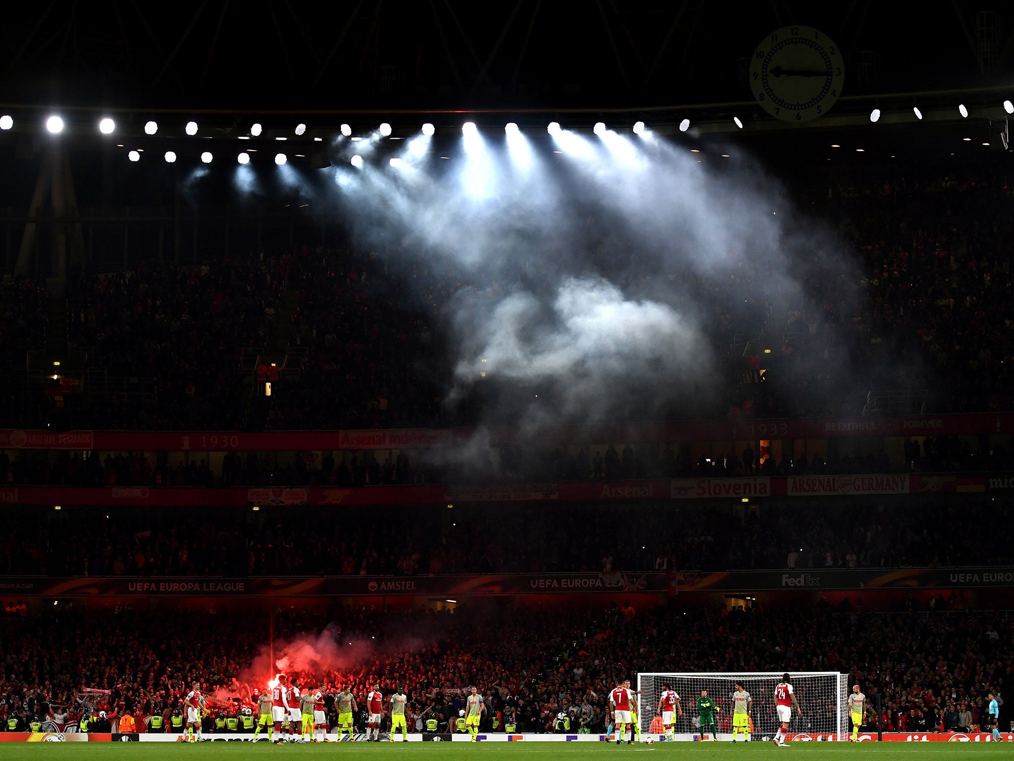 Cologne's fans made the most of their night at The Emirates