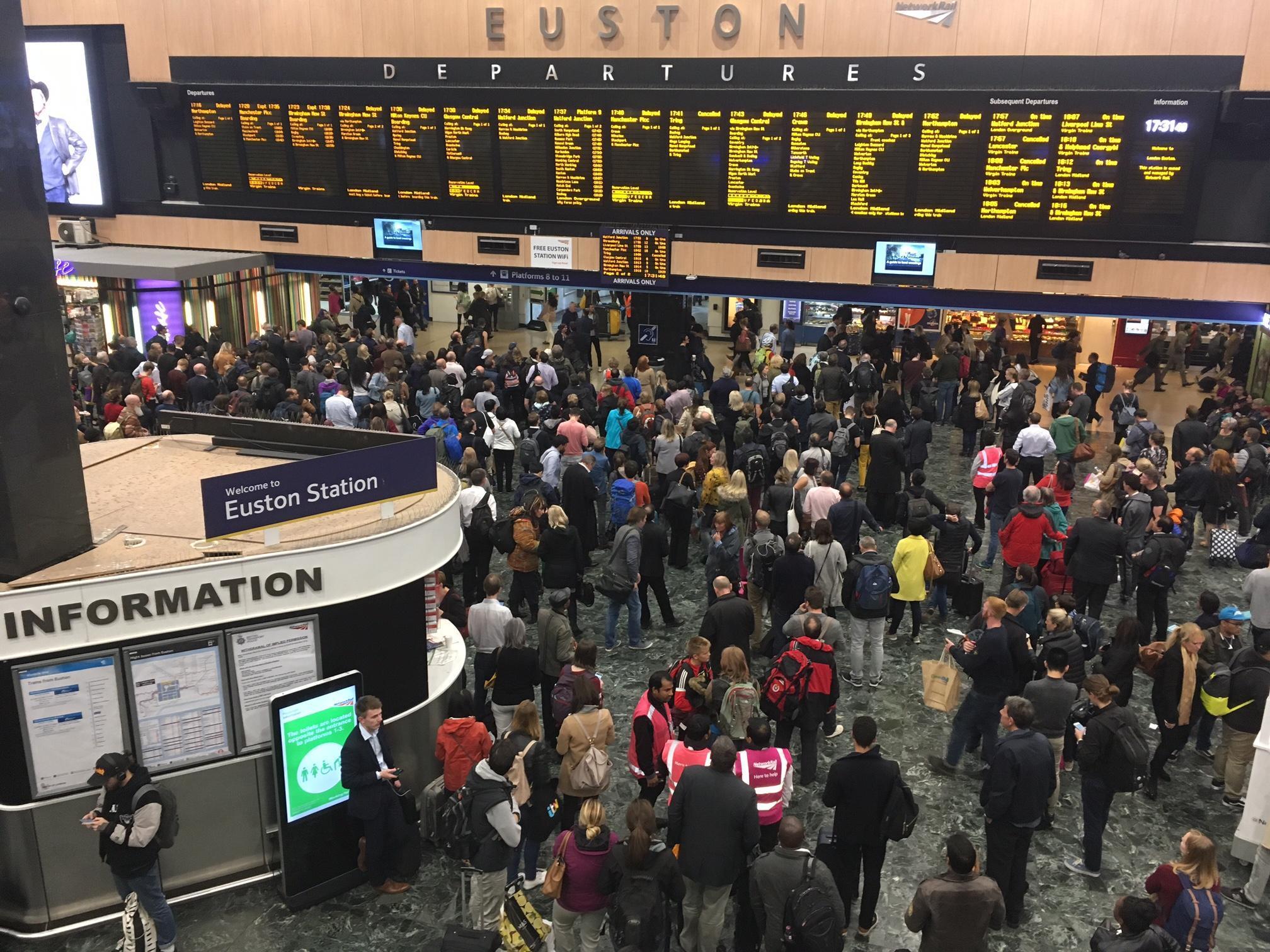 Euston's concourse will be considerably less crowded on Christmas Day