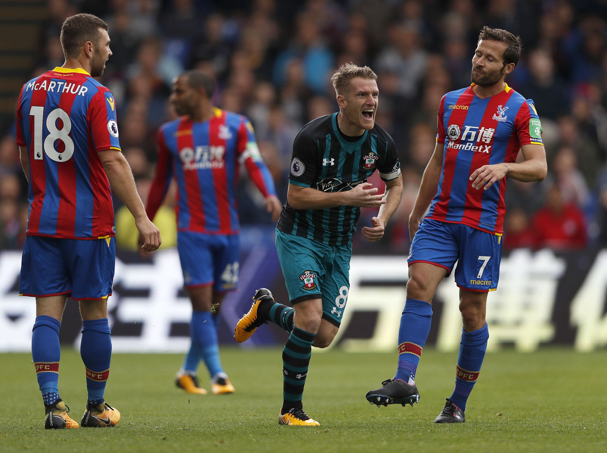 Palace entertain Southampton at Selhurst Park