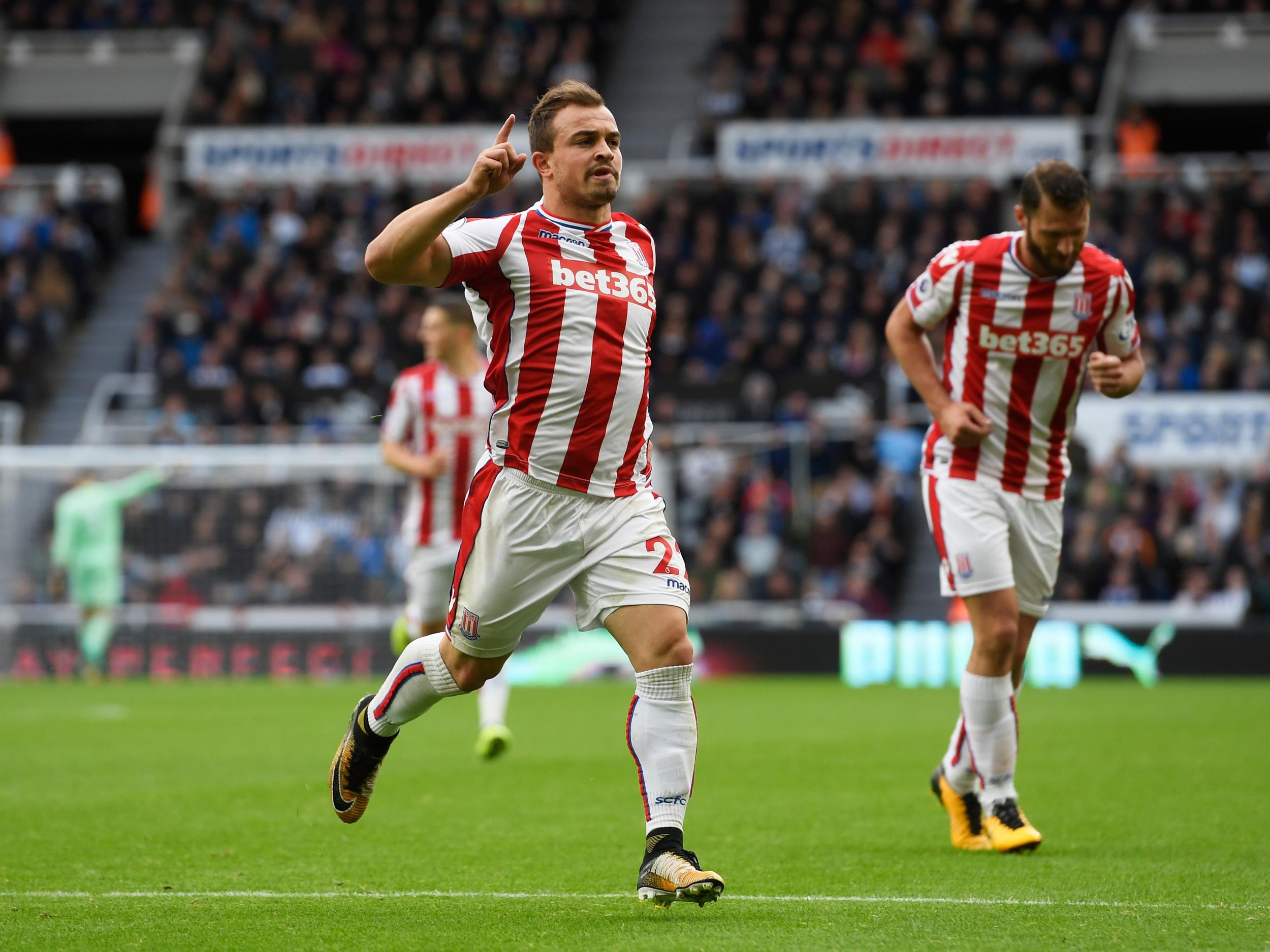 Xherdan Shaqiri levelled for the visitors