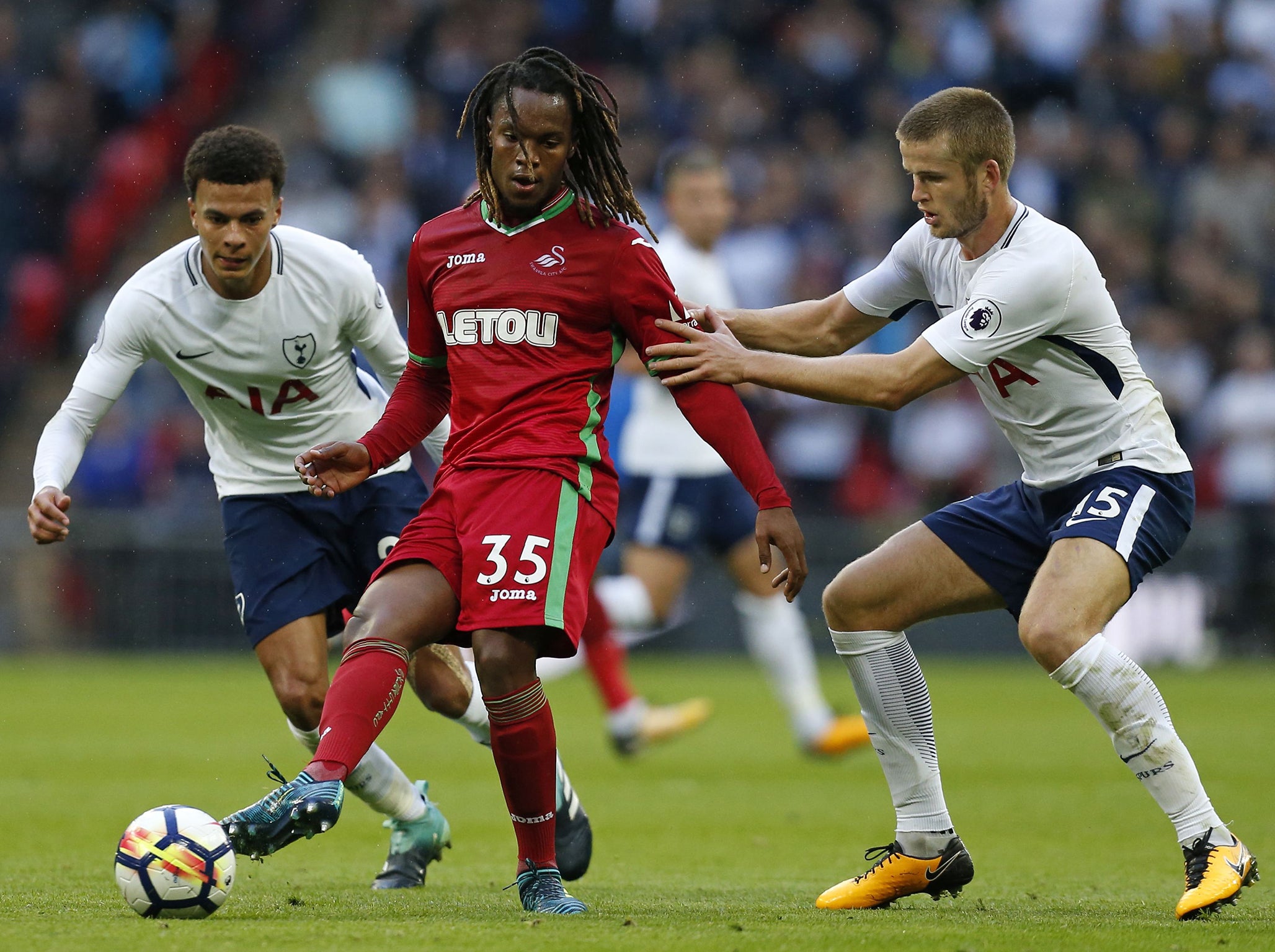 Renato made a clumsy start in the middle for Swansea